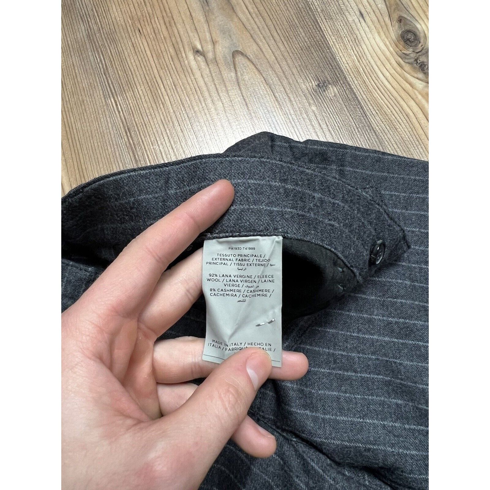 Tom Ford MINT! Tom Ford Gray Striped Women`s Wool Pants Size 36 Size 25" / US 0 / IT 36 - 10 Thumbnail
