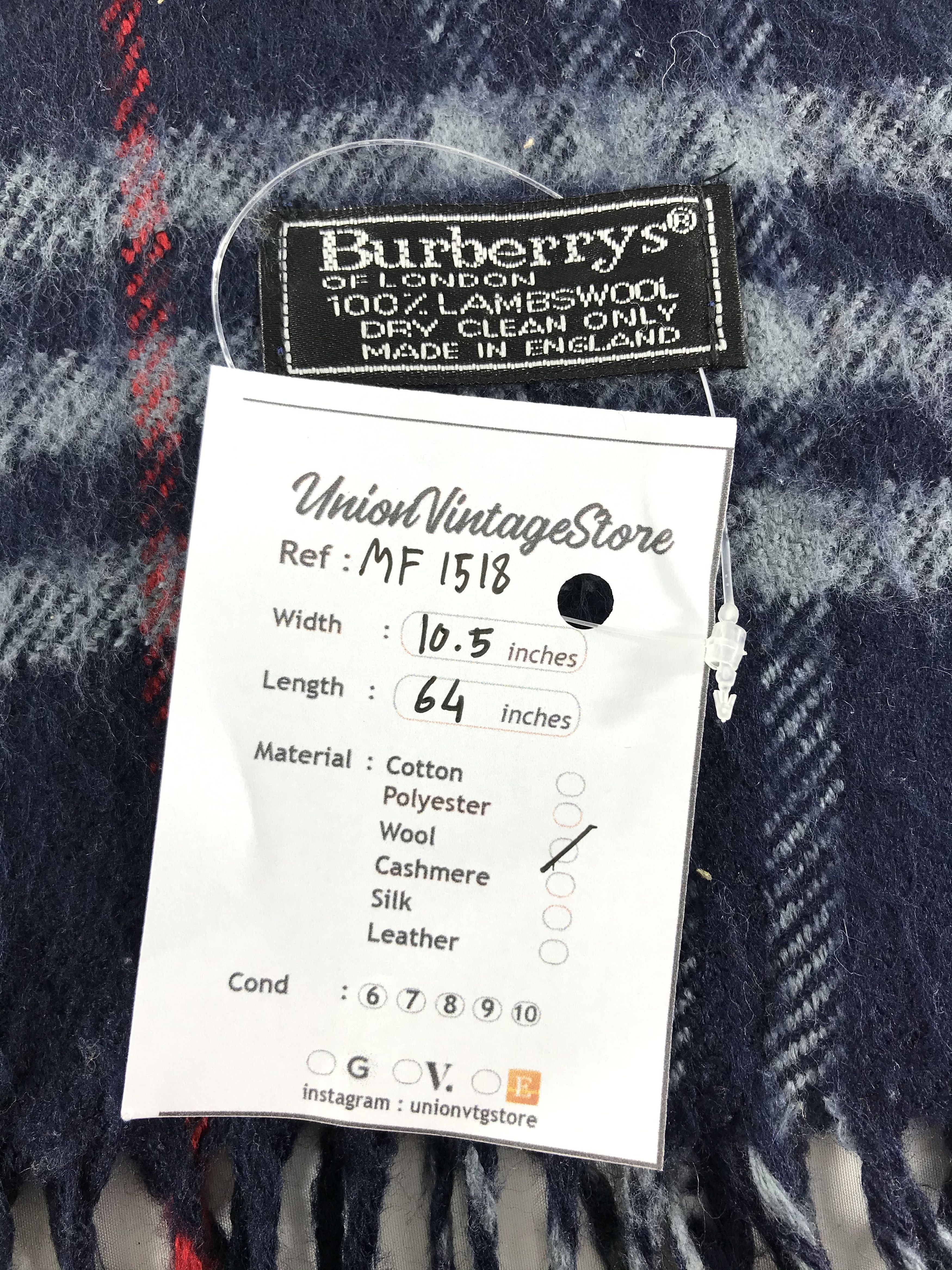 Burberry Vintage Burberry Scarf/Muffler/Neckwear MF1518 Size ONE SIZE - 4 Thumbnail