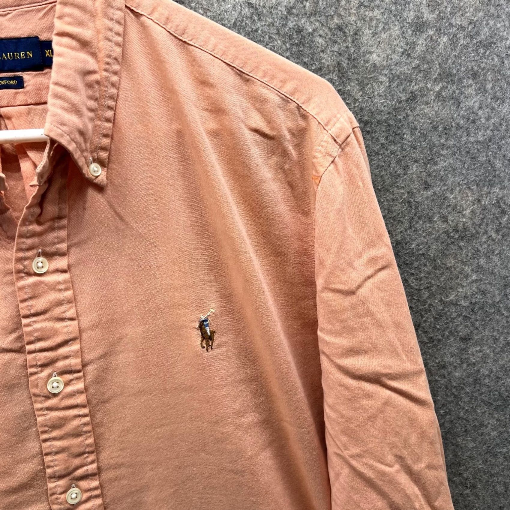 Ralph Lauren VINTAGE Ralph Lauren Shirt Men XL Orange Button-Down Chambray Oxford Size US XL / EU 56 / 4 - 4 Thumbnail