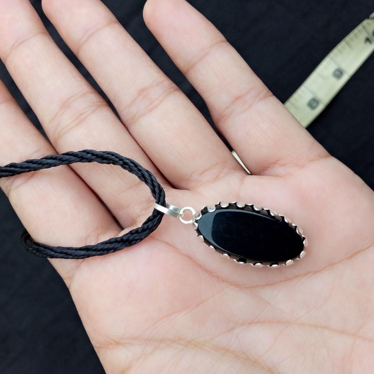 Other Vintage Natural Onyx Pendant Necklace Size ONE SIZE - 1 Thumbnail