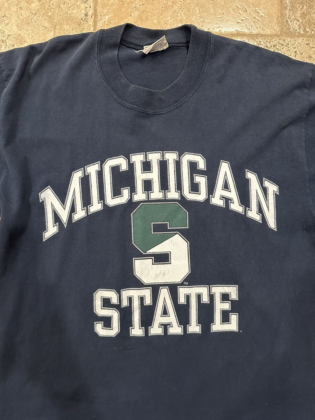NCAA × Vintage Vintage Michigan State Spartans Black / Green T-Shirt Size US M / EU 48-50 / 2 - 5 Thumbnail