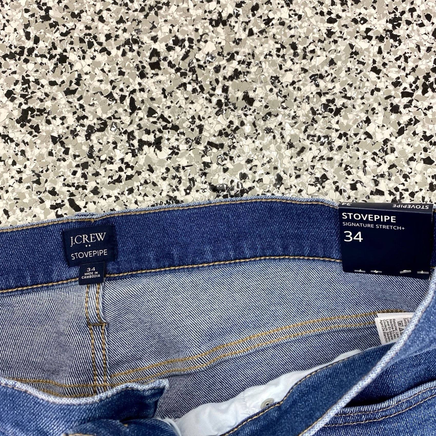 J.Crew J.CREW Jeans Stovepipe Straight Stretch 34 New With Tags Blue 5-Pocket Womens Inseam 28 NY? Size 24" / US 00 / IT 34 - 4 Thumbnail