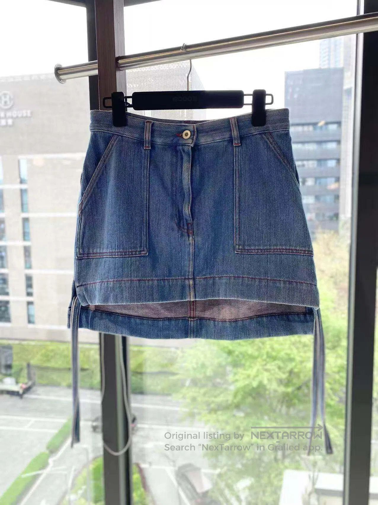 Loewe Loewe Patchwork pocket denim skirt| Size 25" / US 0 / IT 36 - 3 Thumbnail