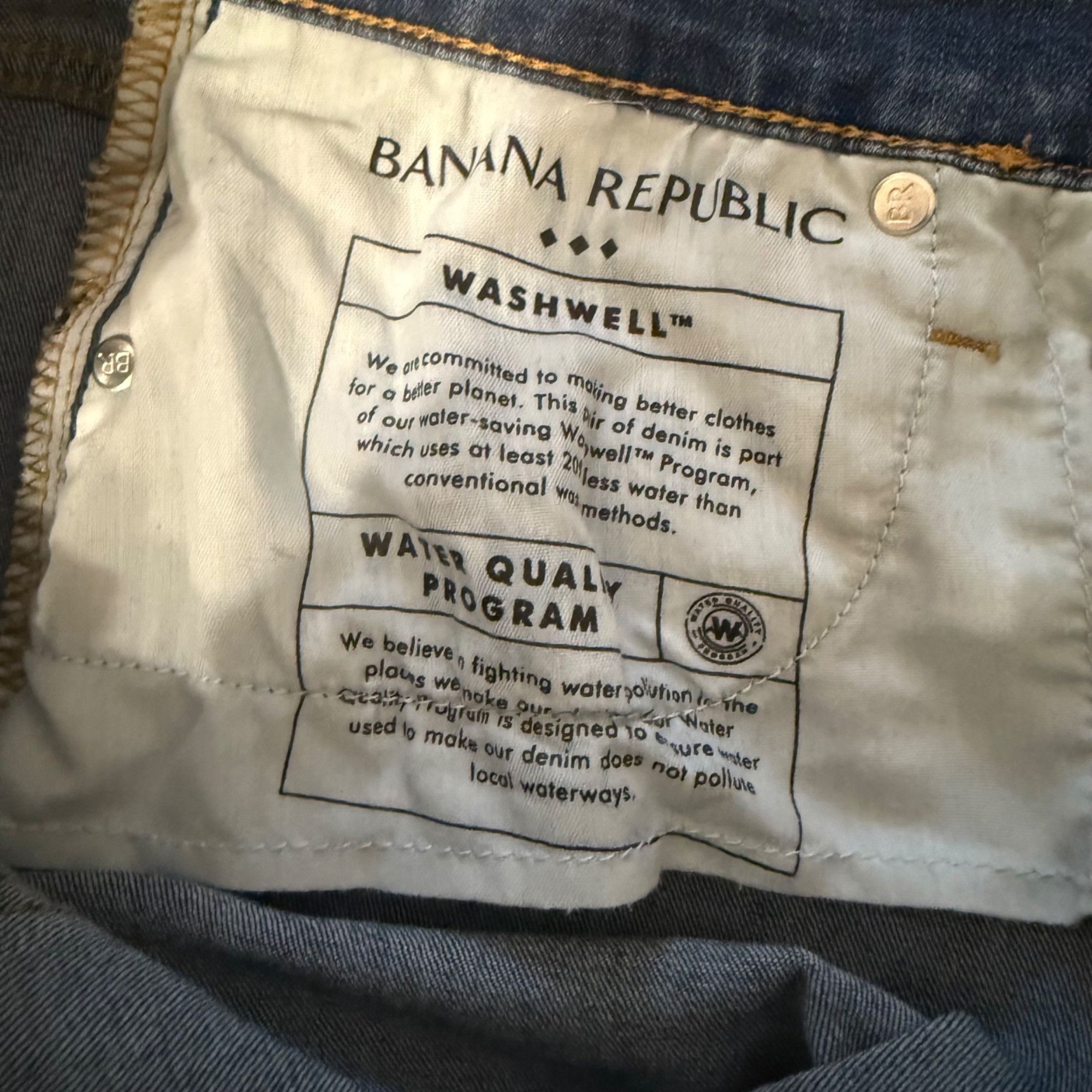 Banana Republic Banana Republic Petite Skinny Fit Blue Washwell Denim Jeans Size 28" / US 6 / IT 42 - 4 Thumbnail