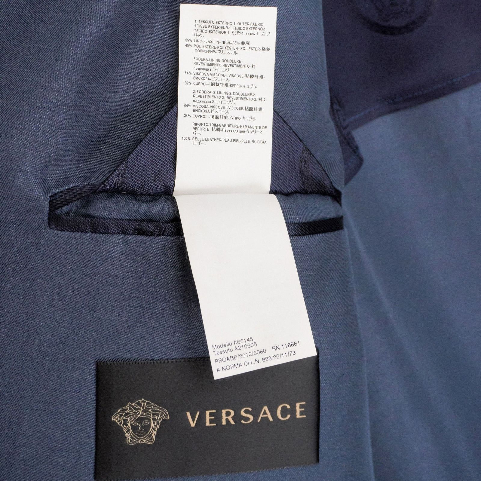 Versace Gianni Versace Medusa Greca Logo Linen Blend Blazer Jacket Size US L / EU 52-54 / 3 - 15 Thumbnail