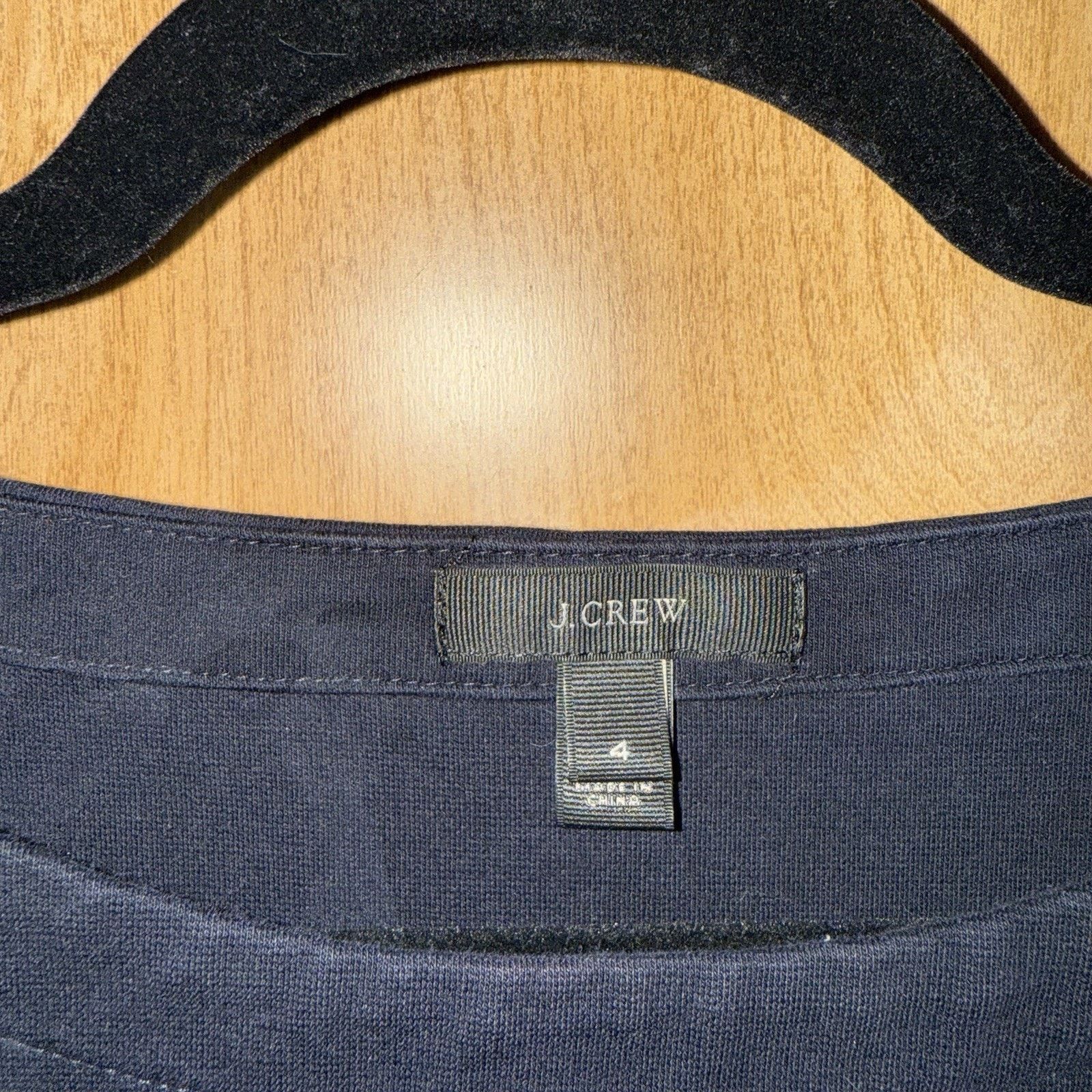 J.Crew J. Crew Navy Knee Length Shift Dress Size 4 Size S / US 4 / IT 40 - 3 Thumbnail