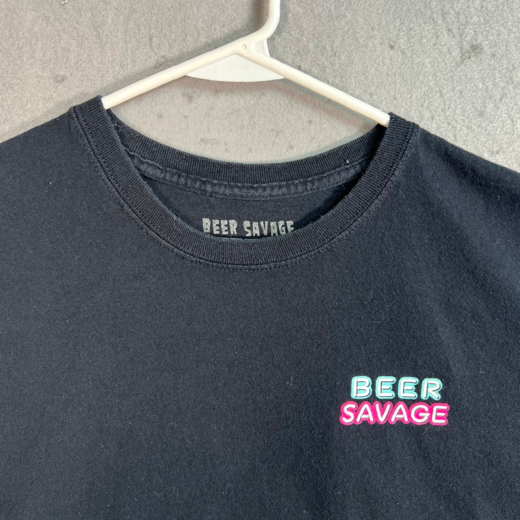 Vintage VINTAGE Beer Savage T-Shirt Graphic Skeleton Happy Daze Black XL Regular Mens Size US XL / EU 56 / 4 - 5 Thumbnail