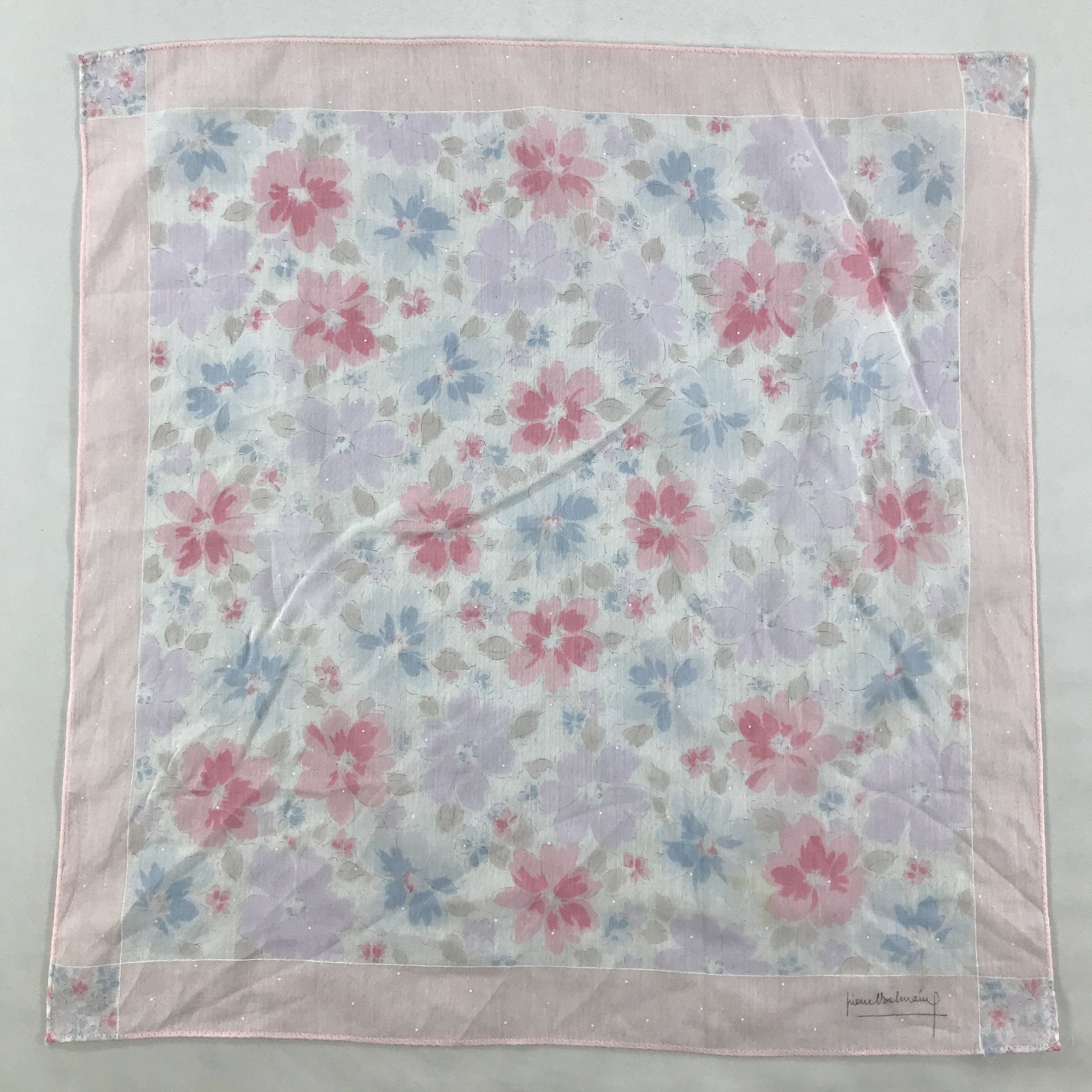 Pierre Balmain × Vintage Pierre Balmain Bandana / Handkerchief / Neckerchief - S1727 Size ONE SIZE - 1 Thumbnail