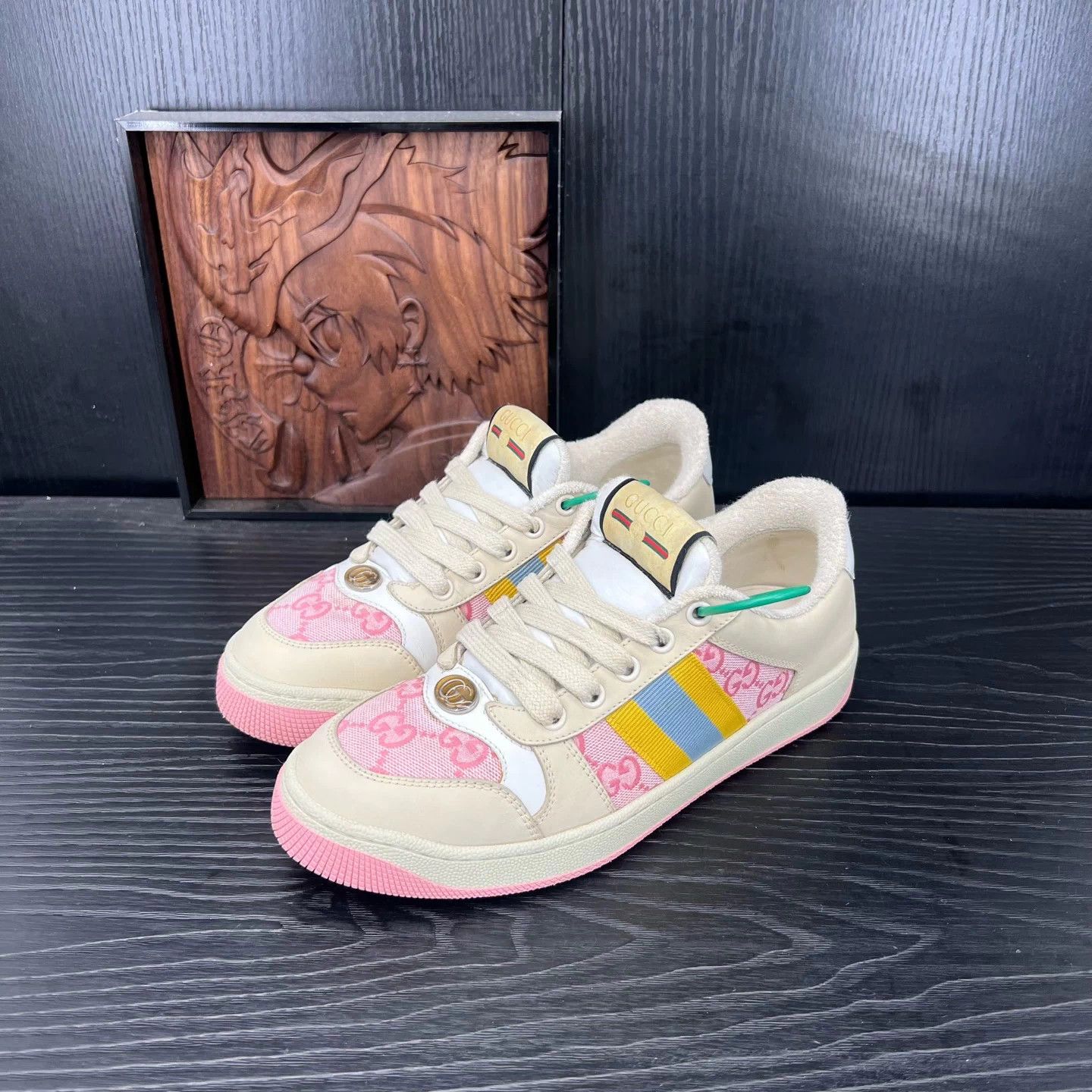 Gucci Gucci Distressed Sneaker millet 36.5 like new Size US 5.5 / IT 35.5 - 1 Thumbnail