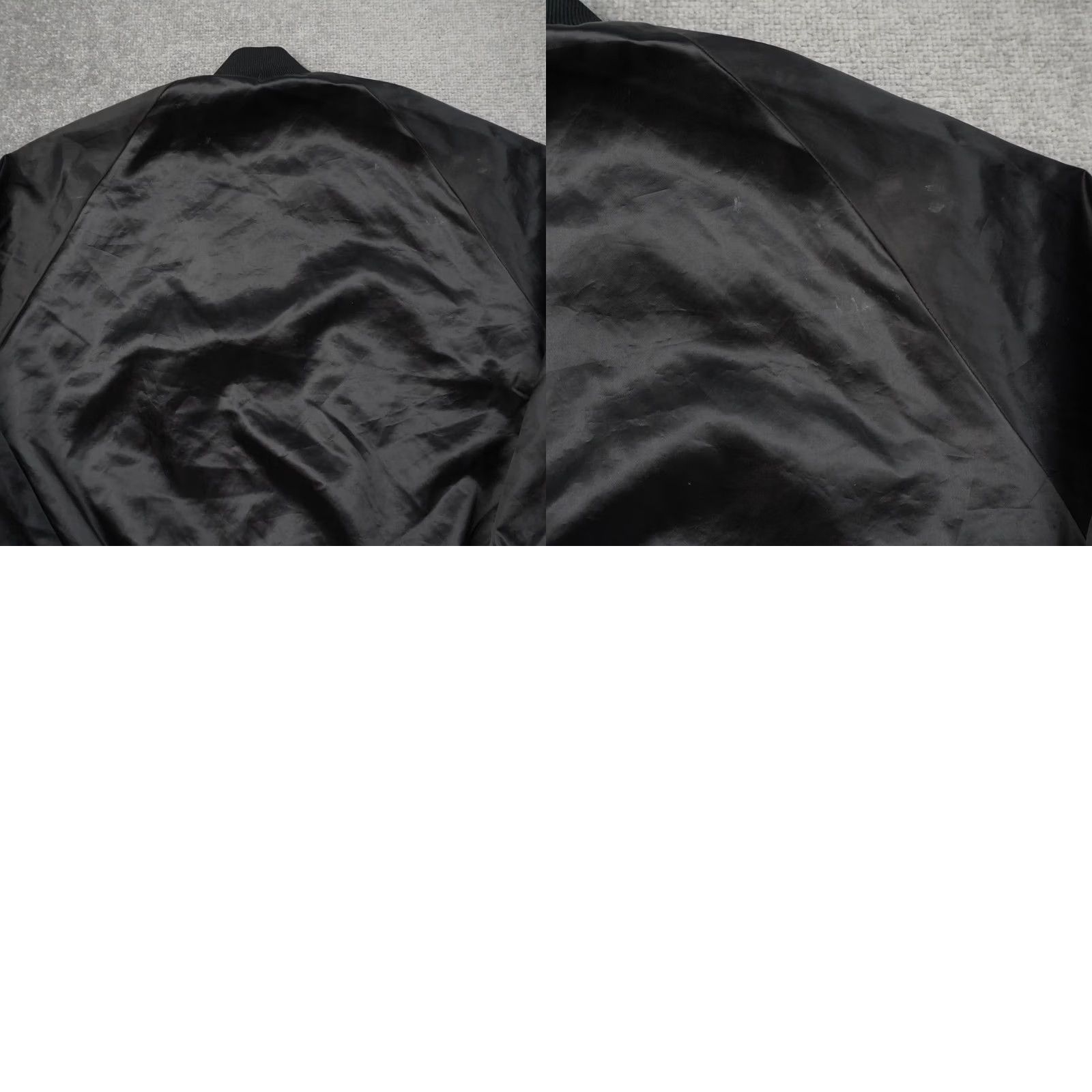 Vintage VINTAGE West State Excellence Mens Large Black Long Sleeve Satin Bomber Jacket Size US L / EU 52-54 / 3 - 9 Thumbnail