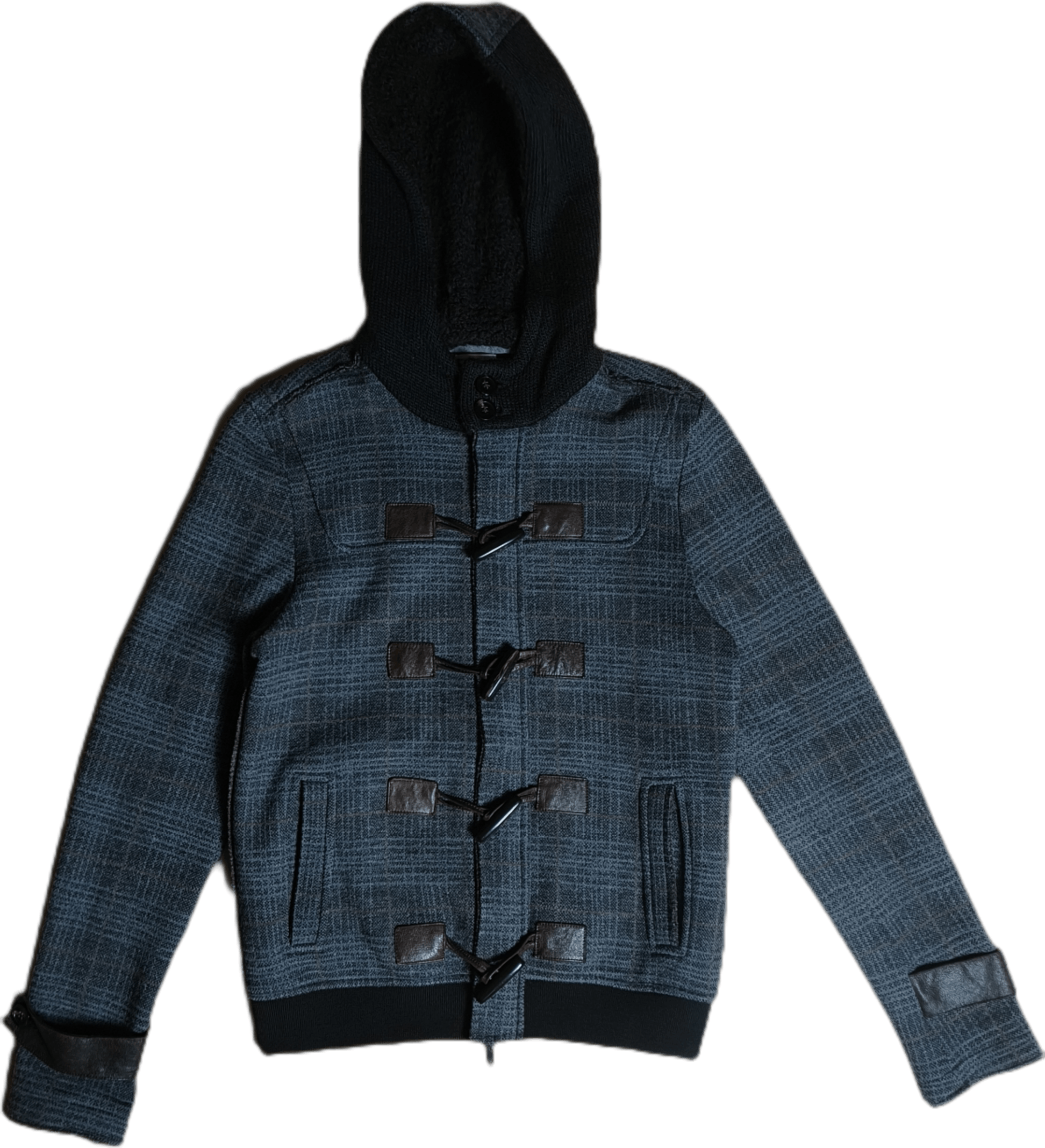 Paolo Pecora Paolo Pecora Checked Virgin Wool Alpaca Duffle Coat Size US S / EU 44-46 / 1 - 1 Thumbnail