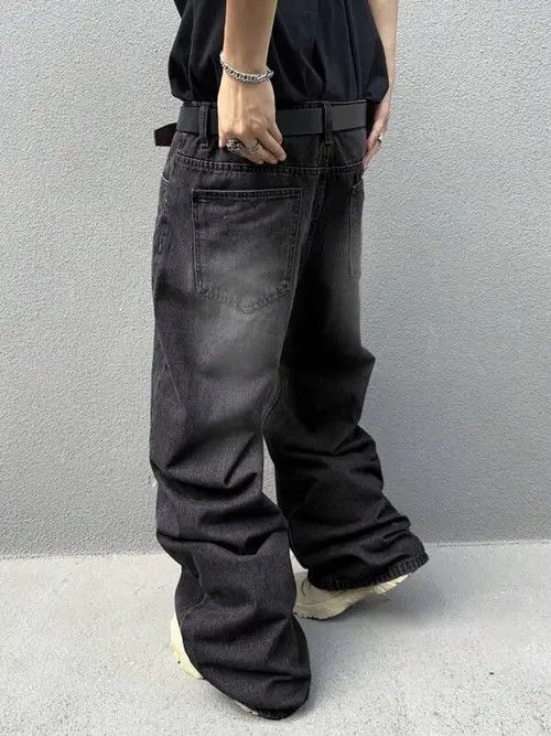 Jean Washed Baggy Denim Jeans Skate Size US 34 / EU 50 - 4 Thumbnail