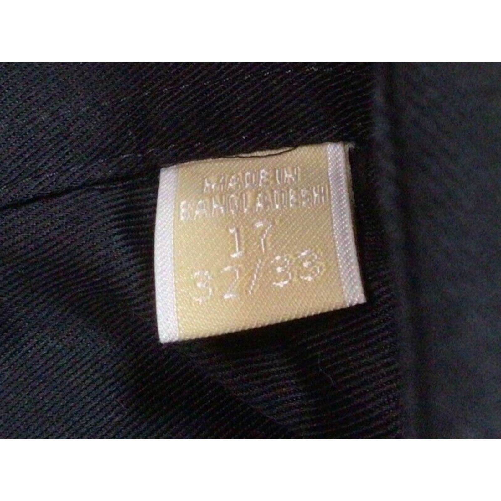 Michael Kors Michael Kors Black No Iron Button Down Dress Shirt 17 32/33 Size US XL / EU 56 / 4 - 4 Thumbnail