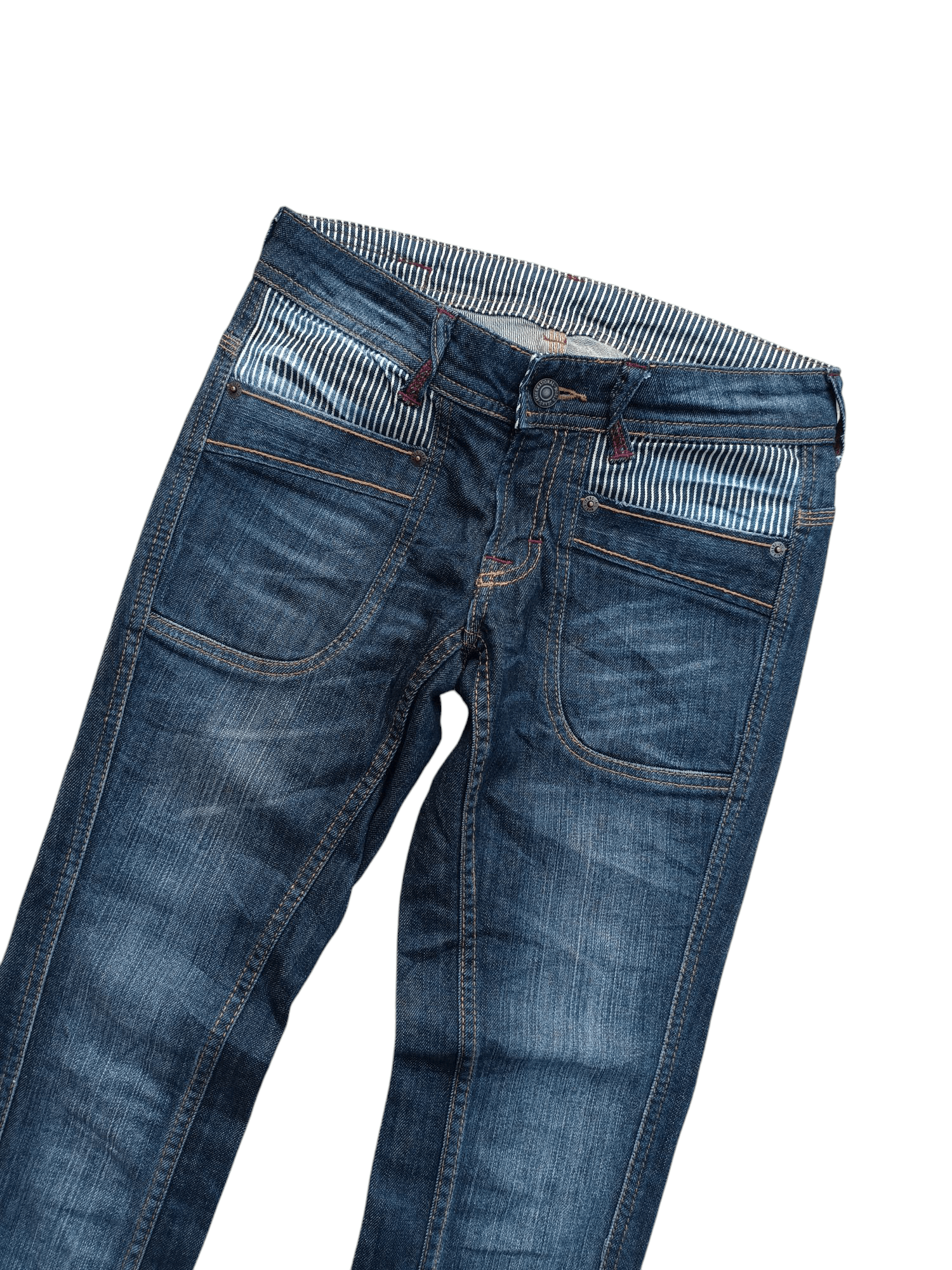 Japanese Brand Japanese 🇯🇵 Heart Market Slim Fit With Buckle Jeans E232 Size US 27 - 4 Thumbnail