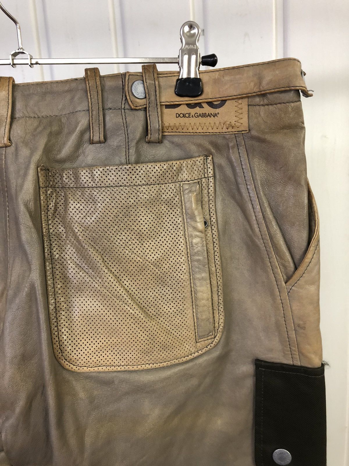 Dolce & Gabbana FW2004 Sample Dolce & Gabbana Leather camo Cargos Size US 34 / EU 50 - 5 Thumbnail