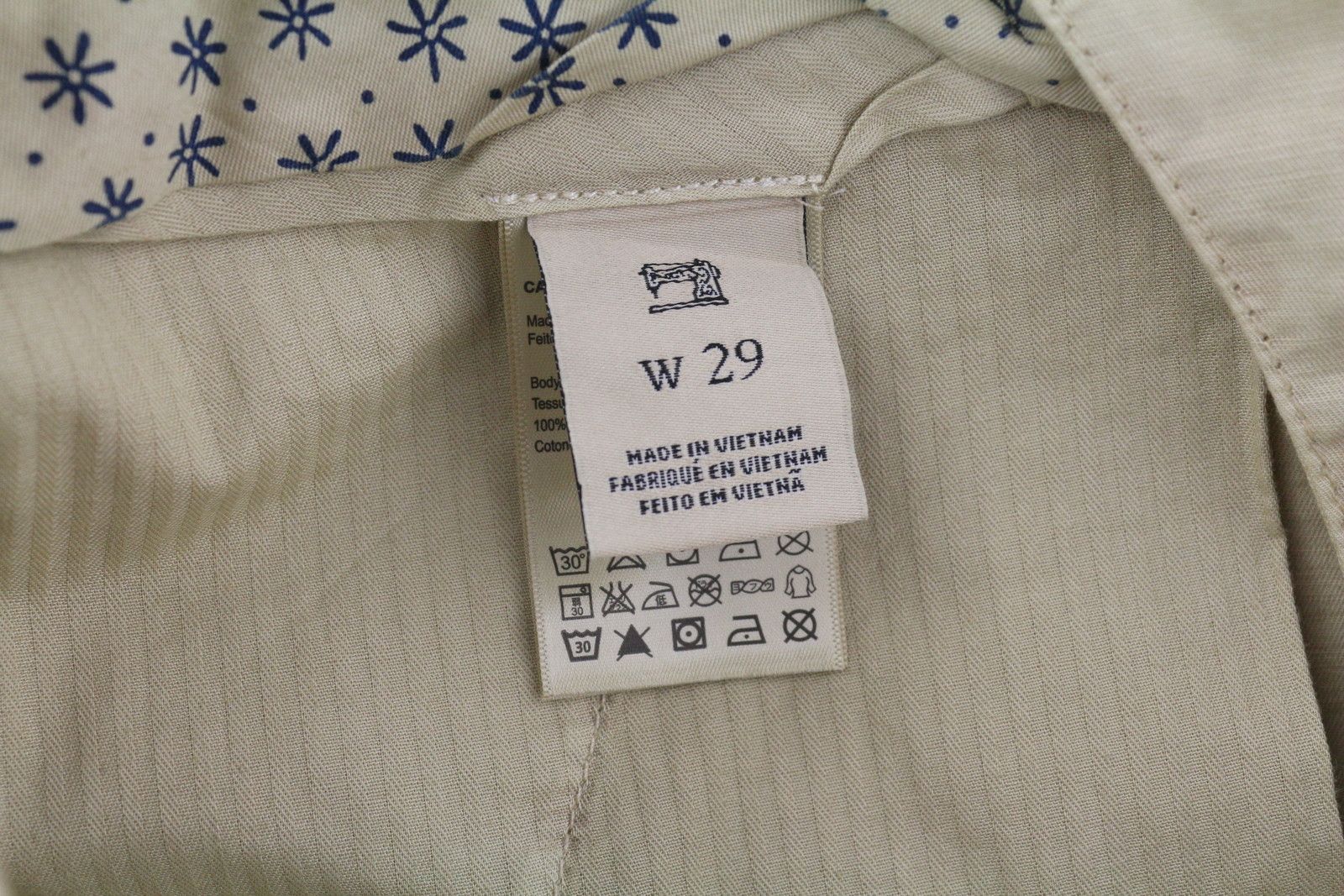 Scotch & Soda W29 Chino Washed Brown Turn-Up Zip Fly Logo 84179 Size US 29 - 9 Thumbnail