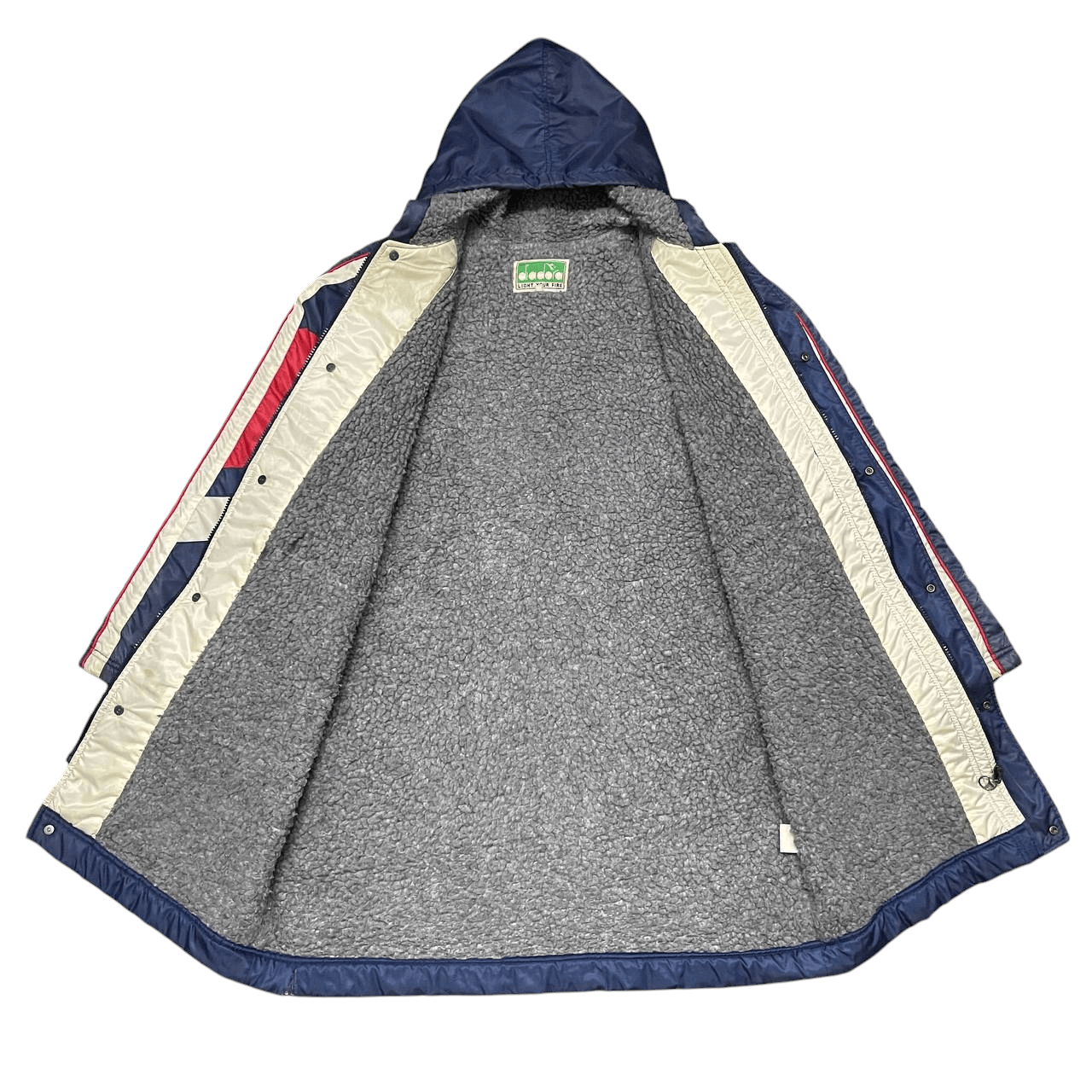 Diadora Vintage 90's Diadora Puffer Hooded Jacket Size US XL / EU 56 / 4 - 17 Thumbnail
