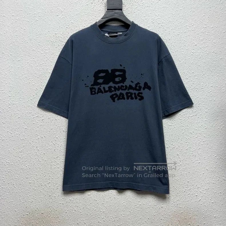 Balenciaga Balenciaga Back Bleed BB Print T. Size US S / EU 44-46 / 1 - 1 Thumbnail