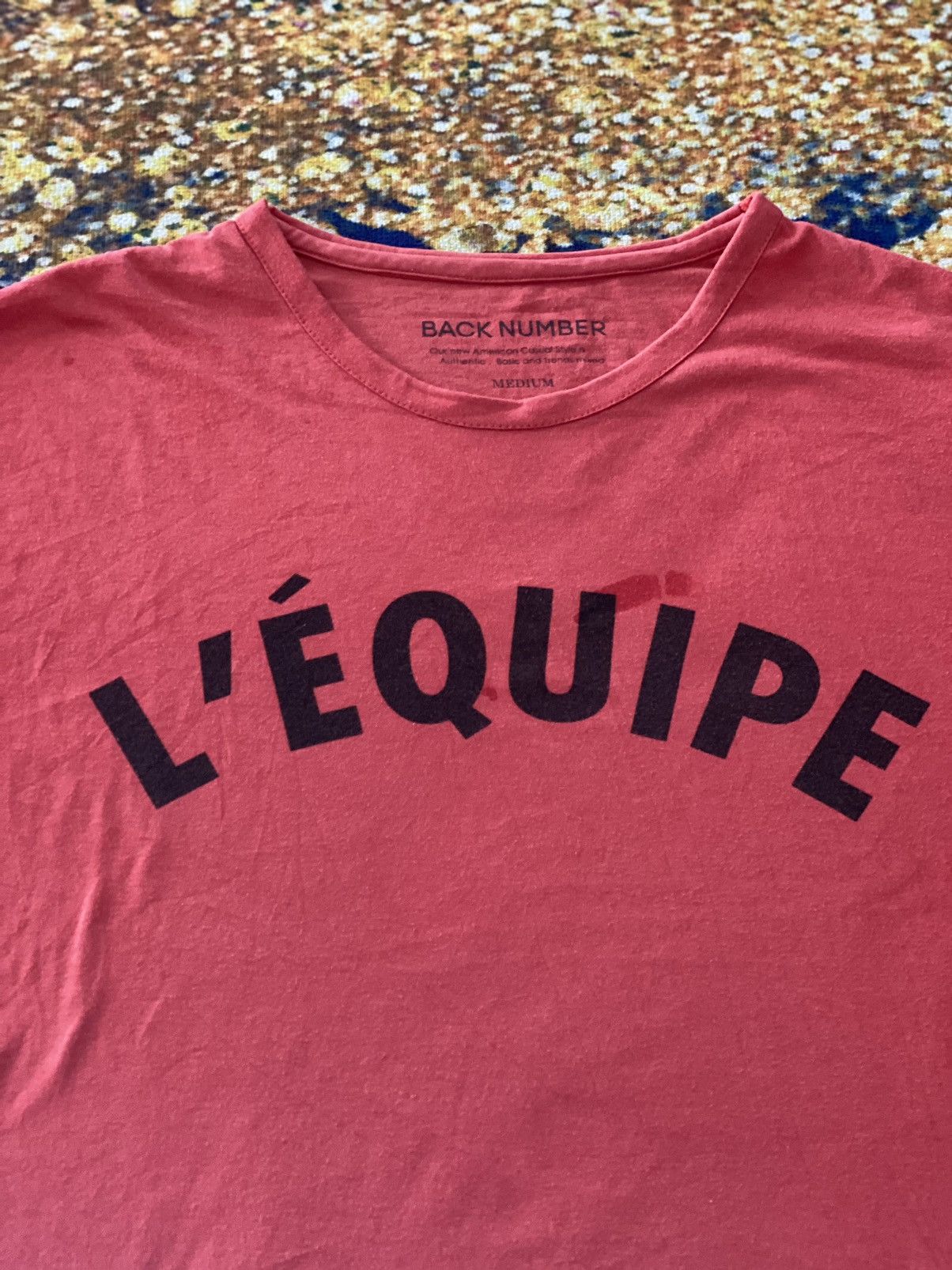 Designer × Japanese Brand Back Number L'equipe Tshirt🚄 Size US M / EU 48-50 / 2 - 2 Thumbnail