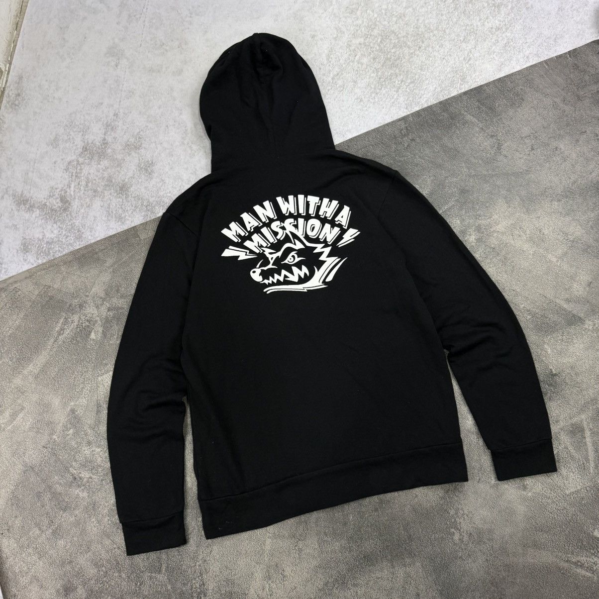Japanese Brand MAN WITH A MISSION wolf japan fullzip black Size US M / EU 48-50 / 2 - 2 Thumbnail