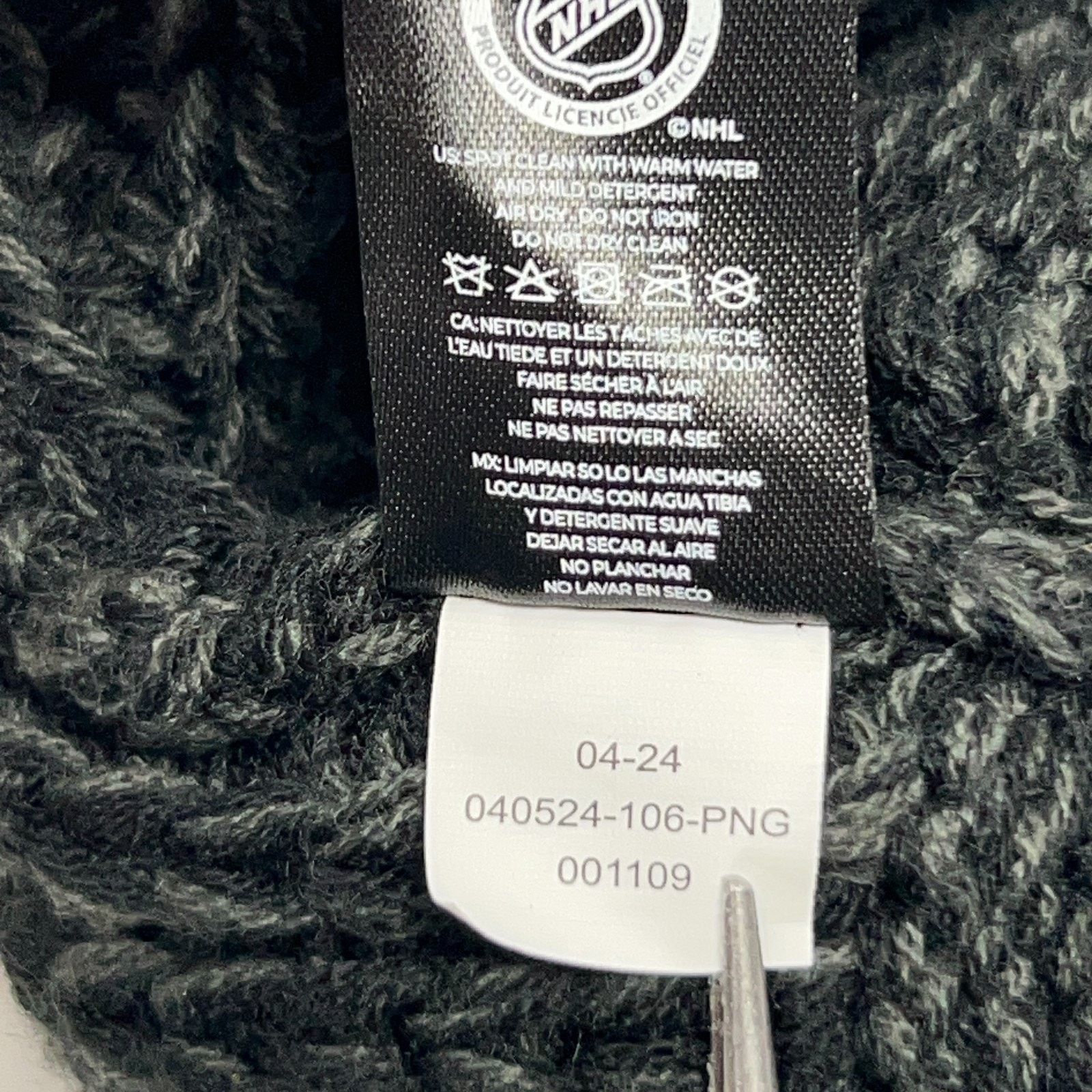 47 Brand Las Vegas Golden Knights Womens Pom Pom Beanie Hat Black 47 Size ONE SIZE - 7 Thumbnail