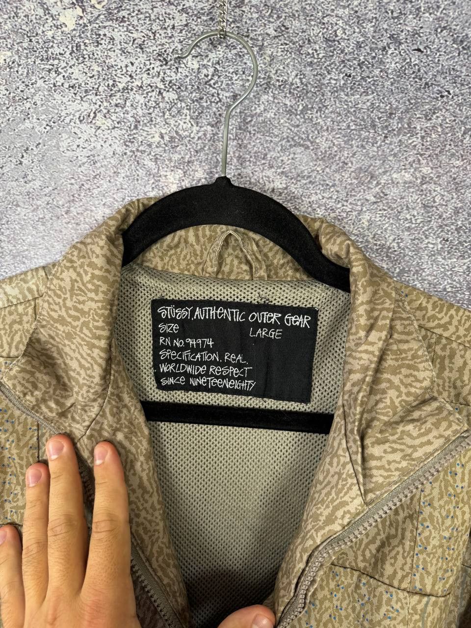 Stussy 🔥90's STUSSY VINTAGE MILITARY CAMO JACKET Y2K LARGE Size US L / EU 52-54 / 3 - 9 Thumbnail
