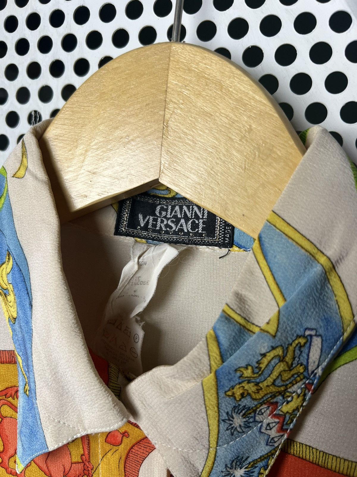 Versace Archive SS93 Gianni Versace Silk Shirt Size US L / EU 52-54 / 3 - 6 Thumbnail