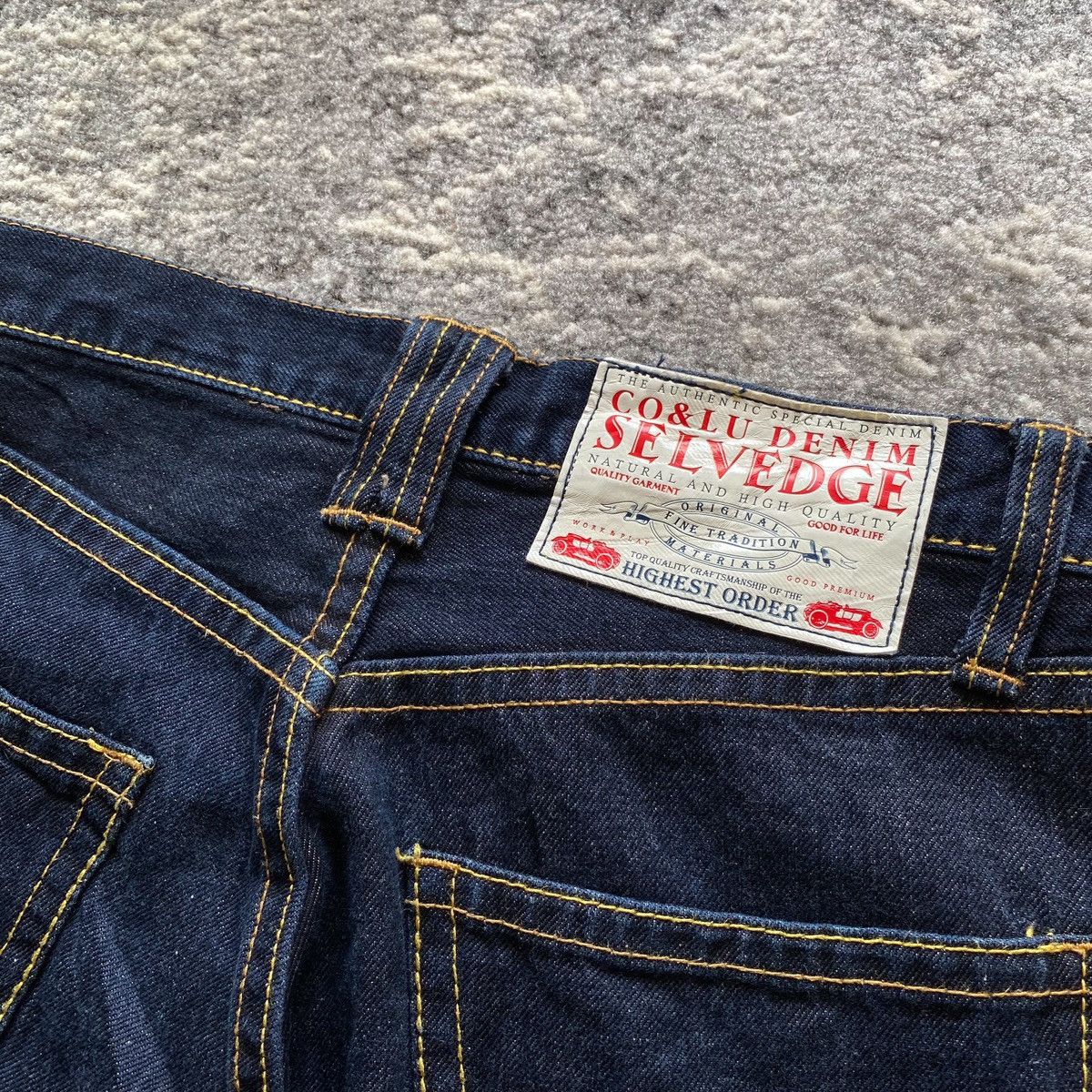 Japanese Brand Vintage CO&LU selvedge motocycle denim Size US 30 / EU 46 - 9 Thumbnail