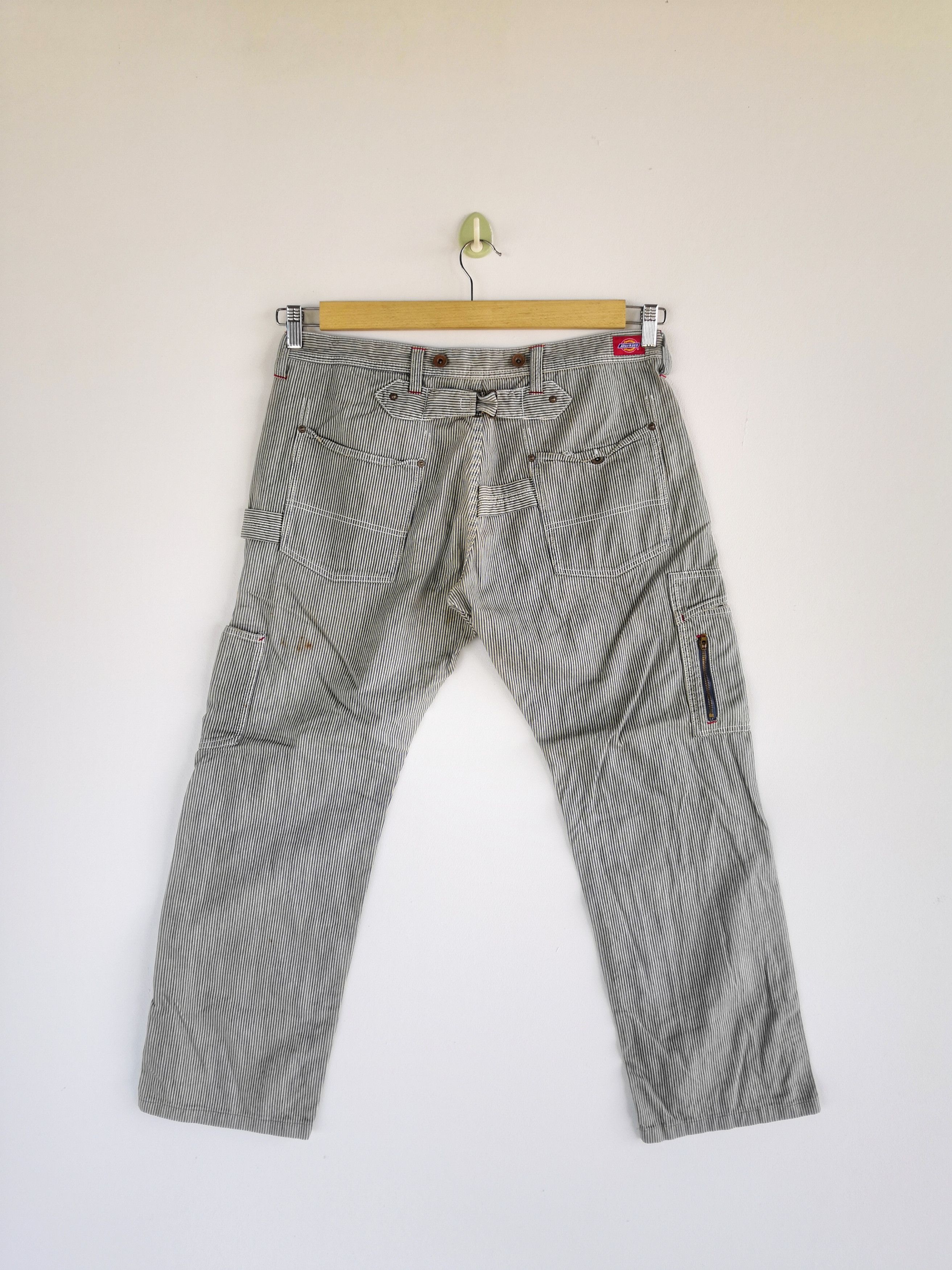 Dickies Dickies Carpenter Workers Pants Hickory Multi Pocket Buckle Size US 34 / EU 50 - 2 Thumbnail