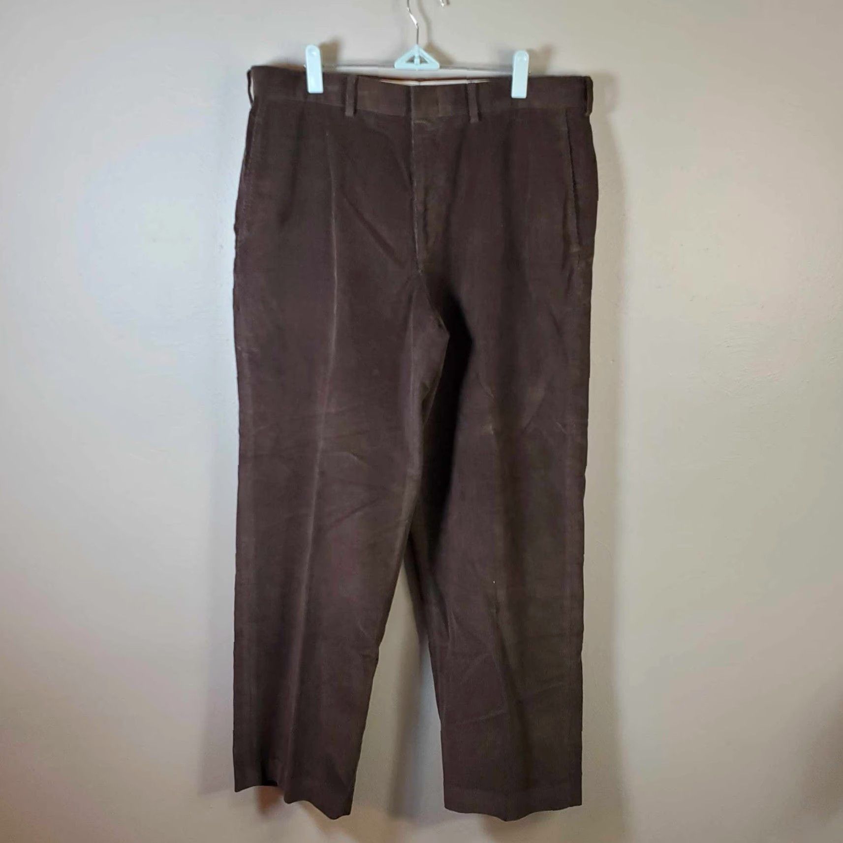 Lands' End VINTAGE Lands' End Pants Men 36x29 Corduroy Khaki Tan Classic Chino Straight Pockets Classic Fit Brown Mens Size US 36 / EU 52 - 5 Thumbnail