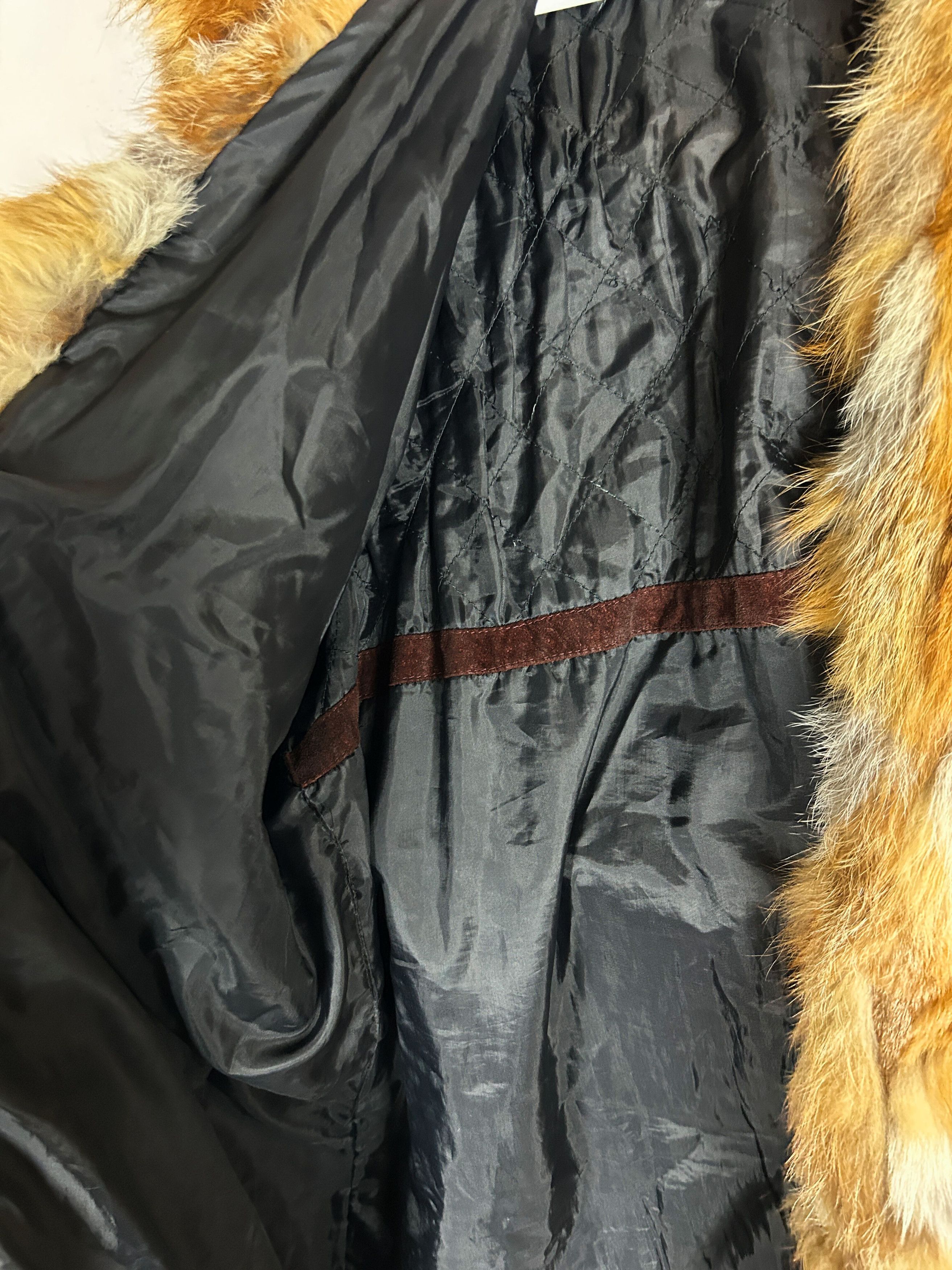 Japanese Brand Suede Leather Coat Fur Trim Vintage Luxury Brown Long Size US L / EU 52-54 / 3 - 13 Thumbnail