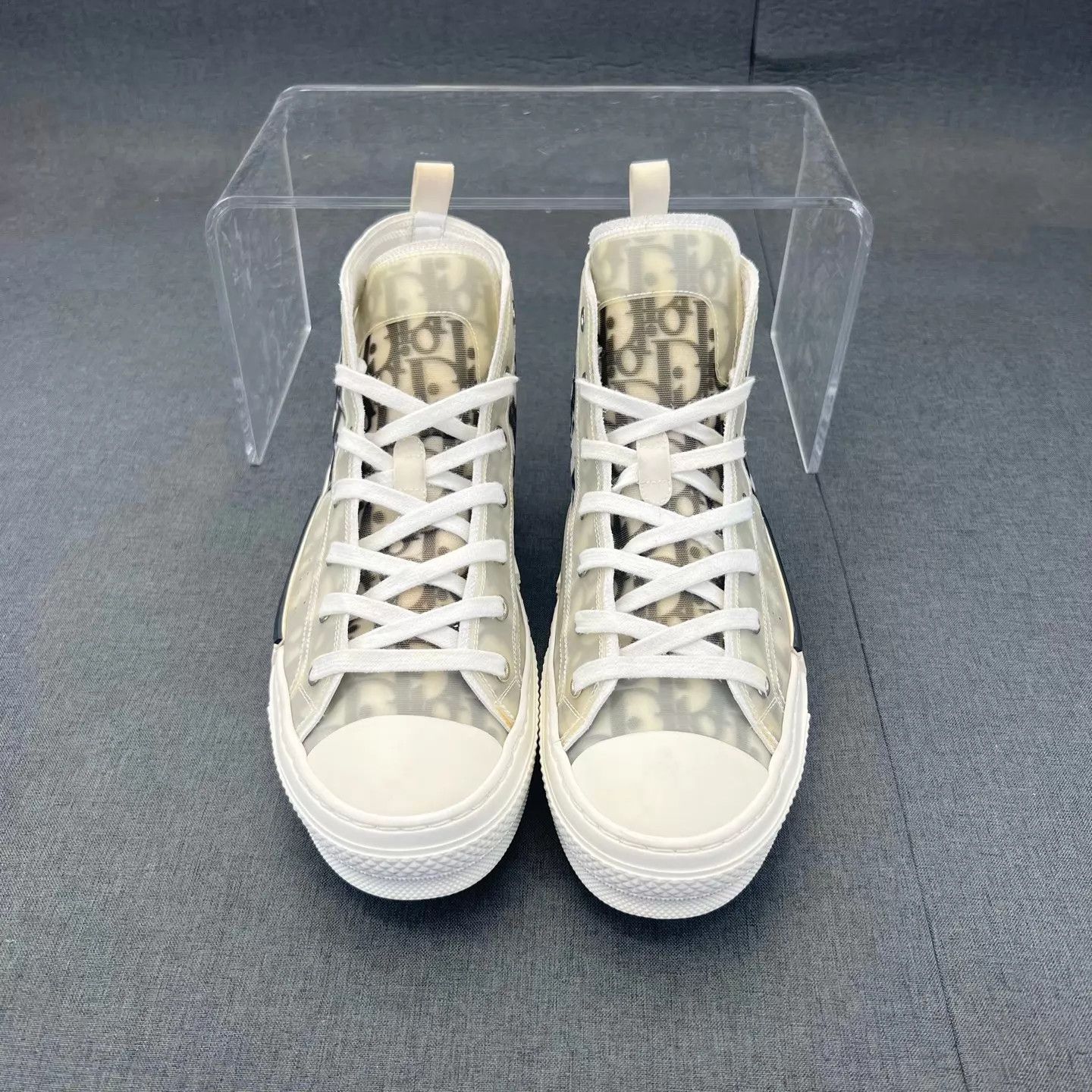 Dior Dior B23 Black White All-Over Print Sneakers 40 New Boxed Size US 7 / EU 40 - 3 Thumbnail
