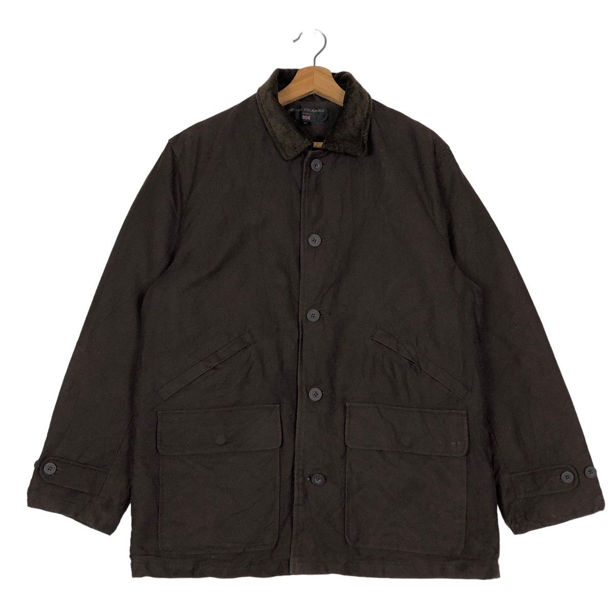 Japanese Brand 🔥Rich Brown Vtg Chore Jacket Quilted John Pearse London Size US M / EU 48-50 / 2 - 1 Thumbnail