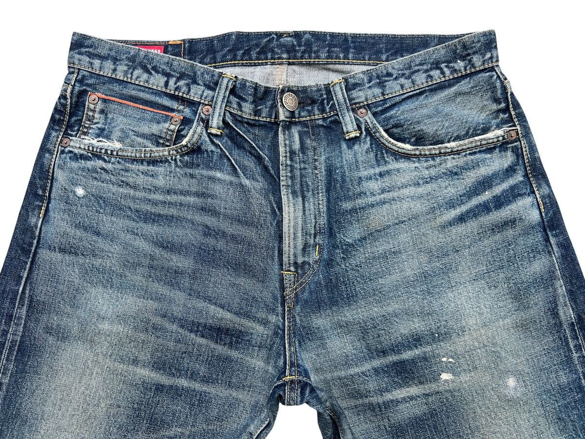 Edwin Vintage Edwin Selvedge Distressed Denim Jeans 36x34 Size US 36 / EU 52 - 7 Thumbnail
