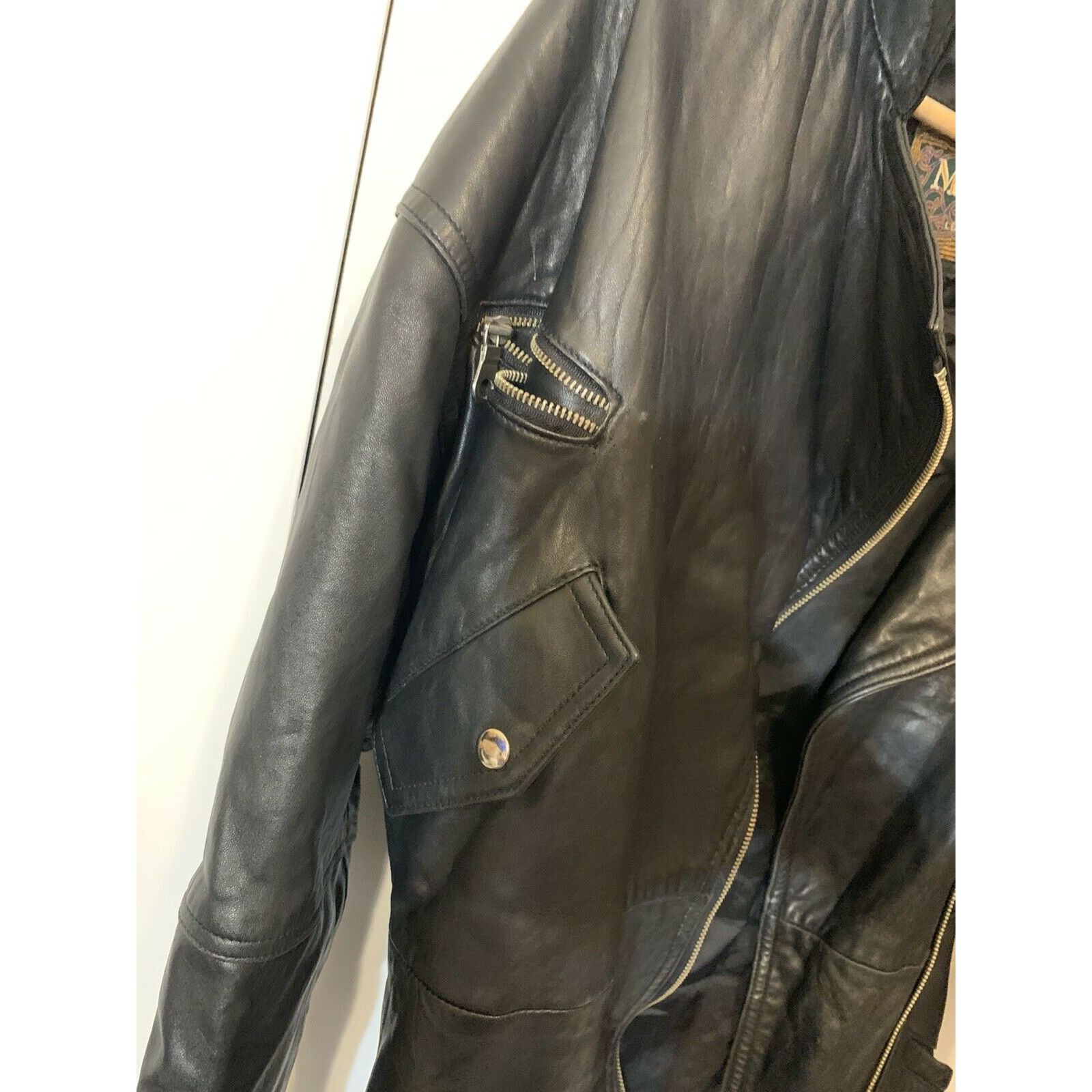 Vintage Vtg Miropa Black Leather Jacket Men’s Sz S Size US S / EU 44-46 / 1 - 9 Thumbnail