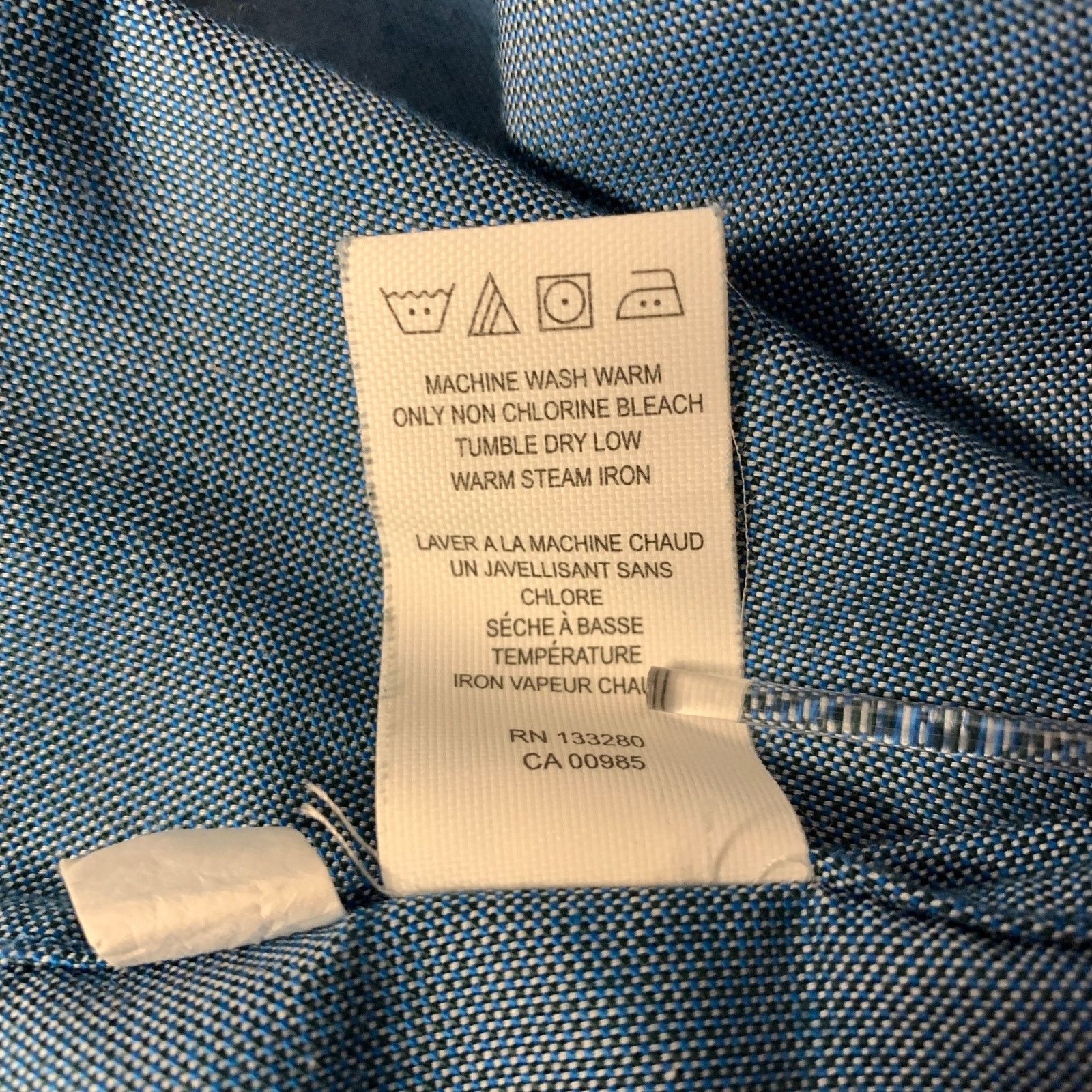 Thom Browne THOM BROWNE Size S Blue Cotton Button Down Long Sleeve Shirt Size US S / EU 44-46 / 1 - 8 Thumbnail