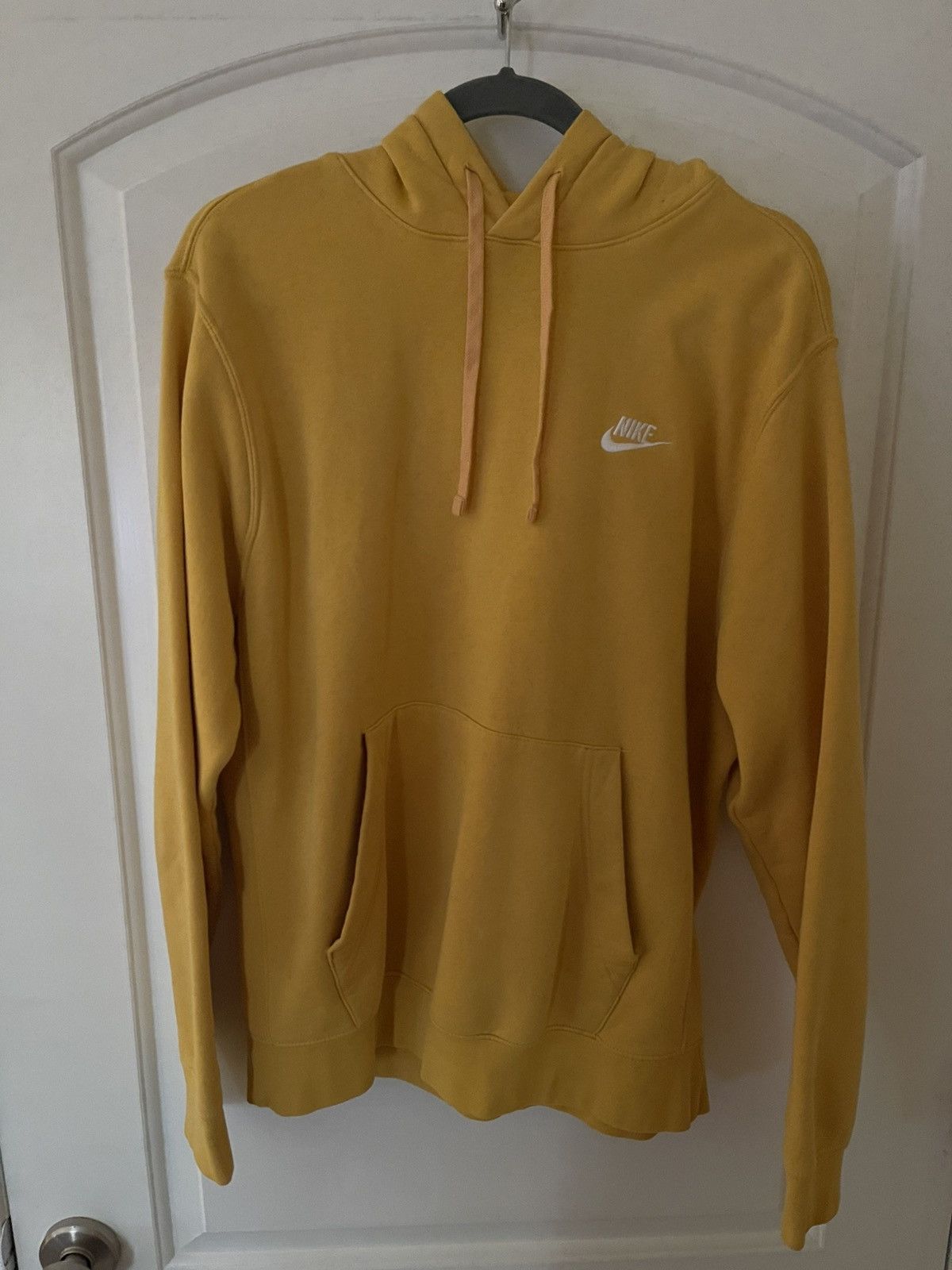 Nike Y2K Hoodie Yellow Boxy fit mini swoosh Size US M / EU 48-50 / 2 - 1 Thumbnail