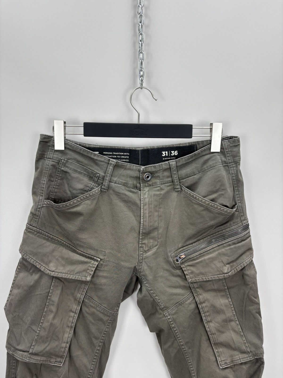 G-Star Mens cargo pants G Star Raw Size 31 Color Khaki/Brown Size US 31 - 3 Thumbnail