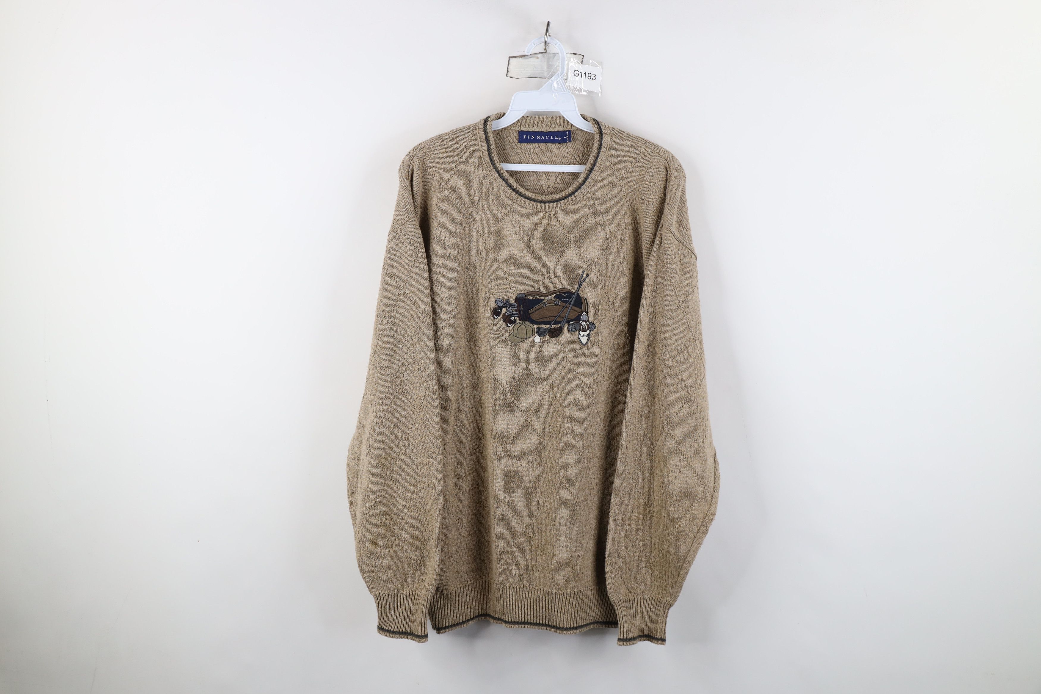 Vintage Vintage 90s Streetwear Golf Bag Golfing Knit Sweater USA Size US L / EU 52-54 / 3 - 1 Thumbnail