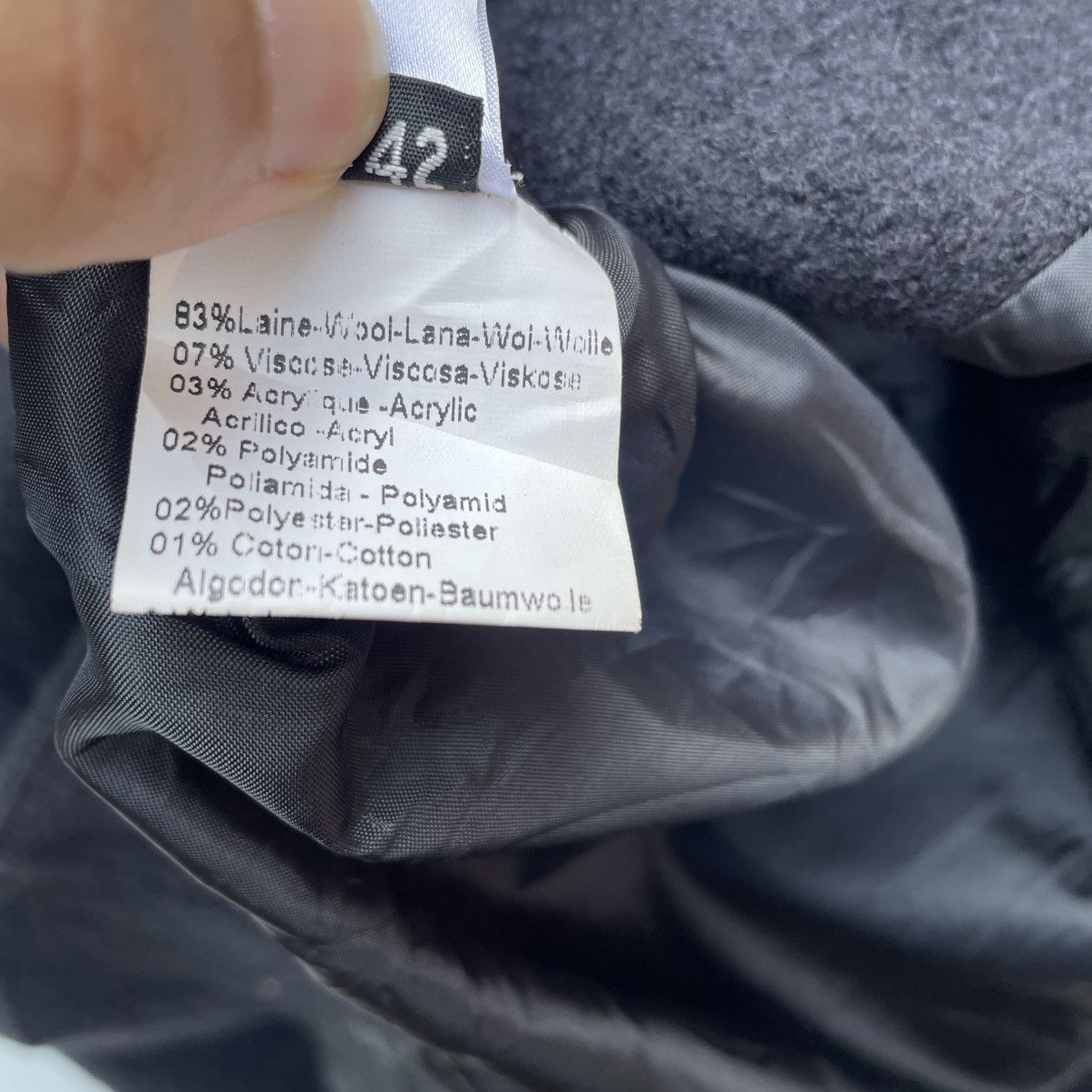 Japanese Brand × Yohji Yamamoto 💥 Pause Cafe Jacket Long Coat Inspired Yohji Yamamoto Size M / US 6-8 / IT 42-44 - 11 Thumbnail
