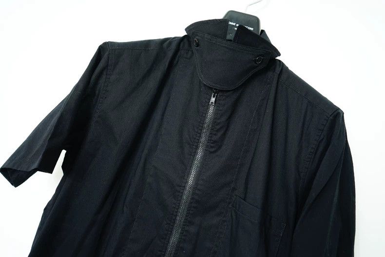 Yohji Yamamoto yohji yamamoto High Neck Short Sleeve Shirt 2503-Nextarrow Size US M / EU 48-50 / 2 - 4 Thumbnail