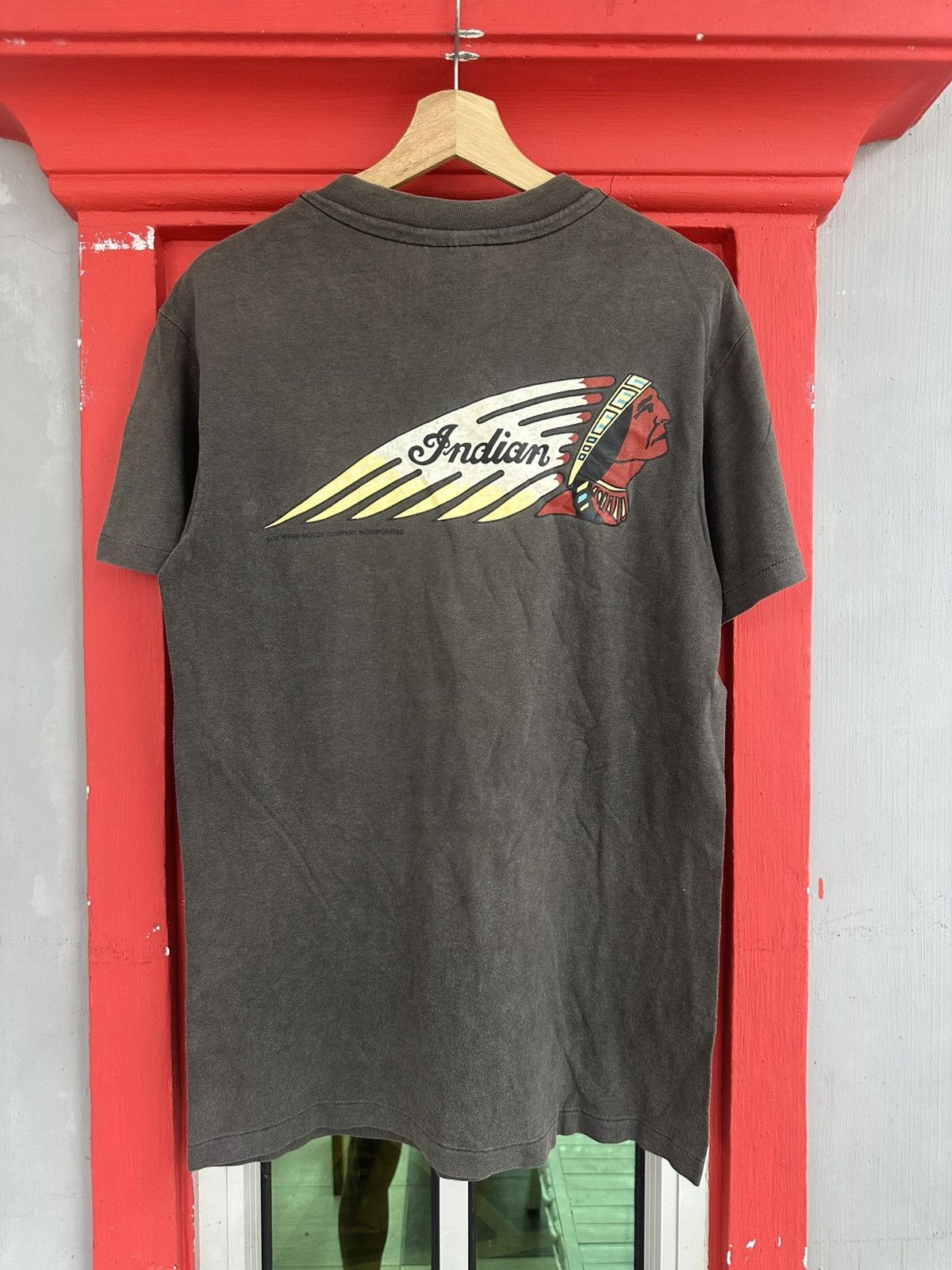 Indian Motorcycle Vintage 90s Indian Motorcycle Pocket Tee Size US M / EU 48-50 / 2 - 1 Thumbnail