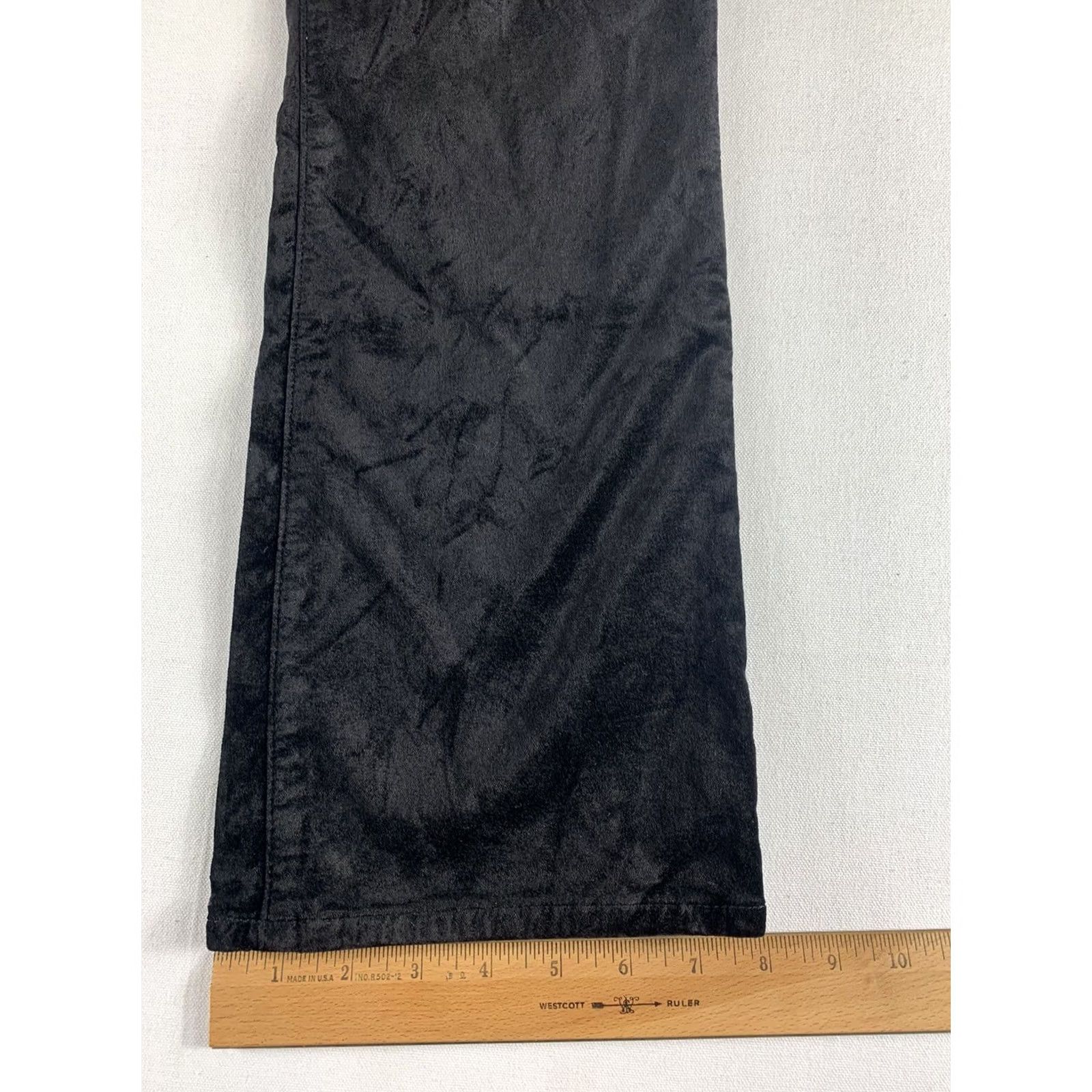 7 For All Mankind VINTAGE JEN 7 FOR ALL MANKIND PANTS CROPPED BOOT VELVET WOMENS 4 BLACK 28X26 WOMENS Jeans Size 27" / US 4 / IT 40 - 3 Thumbnail