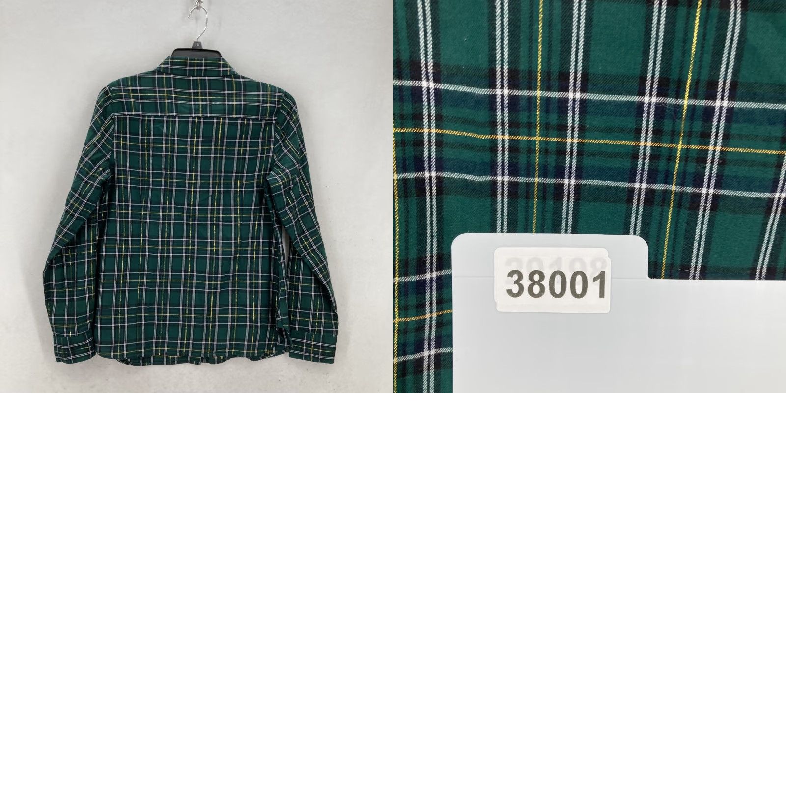 Tommy Hilfiger Tommy Hilfiger Shirt Mens Medium Green Gold Plaid Button Up Long Sleeve Preppy Size US M / EU 48-50 / 2 - 9 Thumbnail