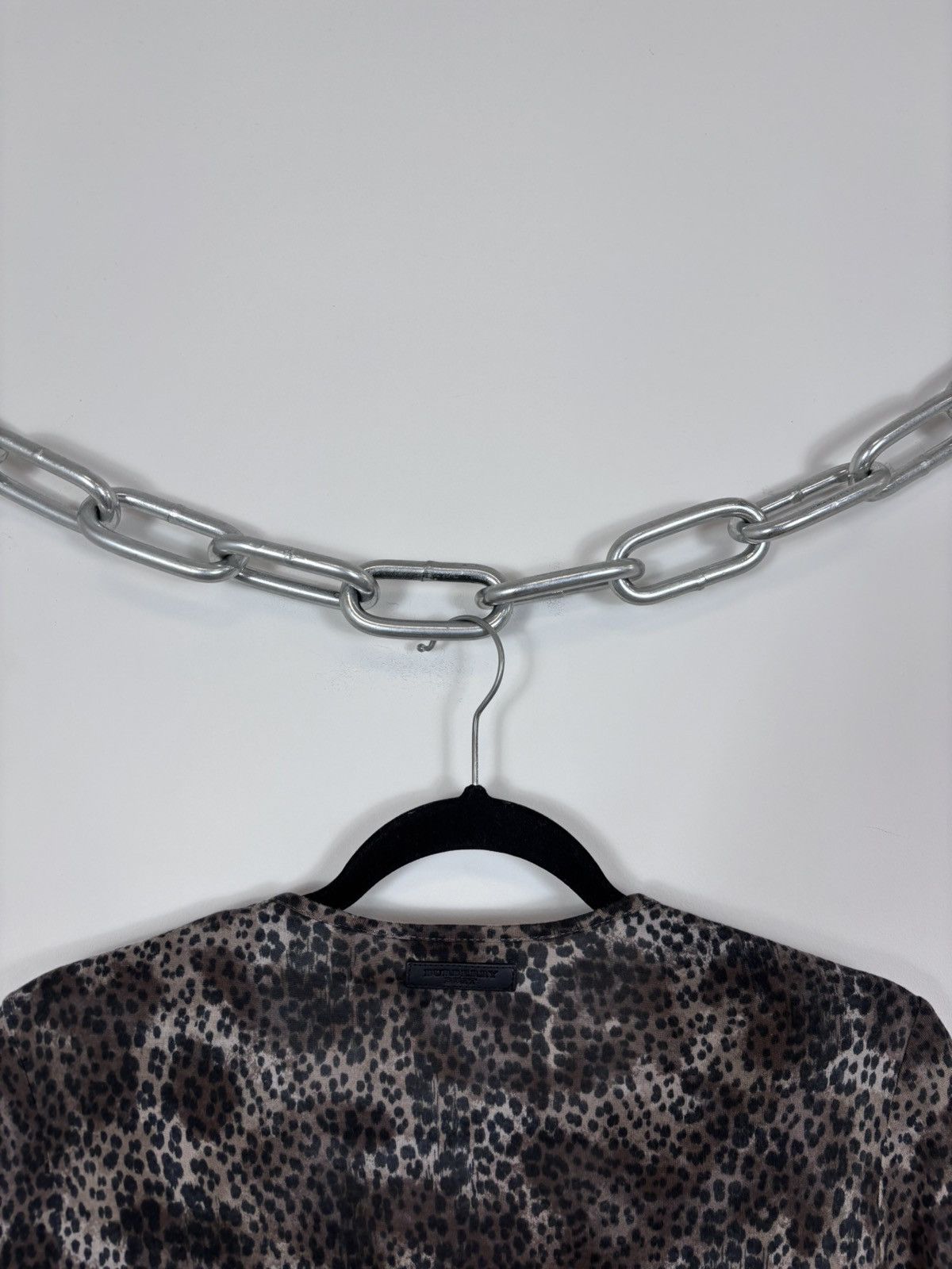Burberry Burberry Brit Women’s Leopard Print Modal T-Shirt Blouse Top Size L / US 10 / IT 46 - 16 Thumbnail