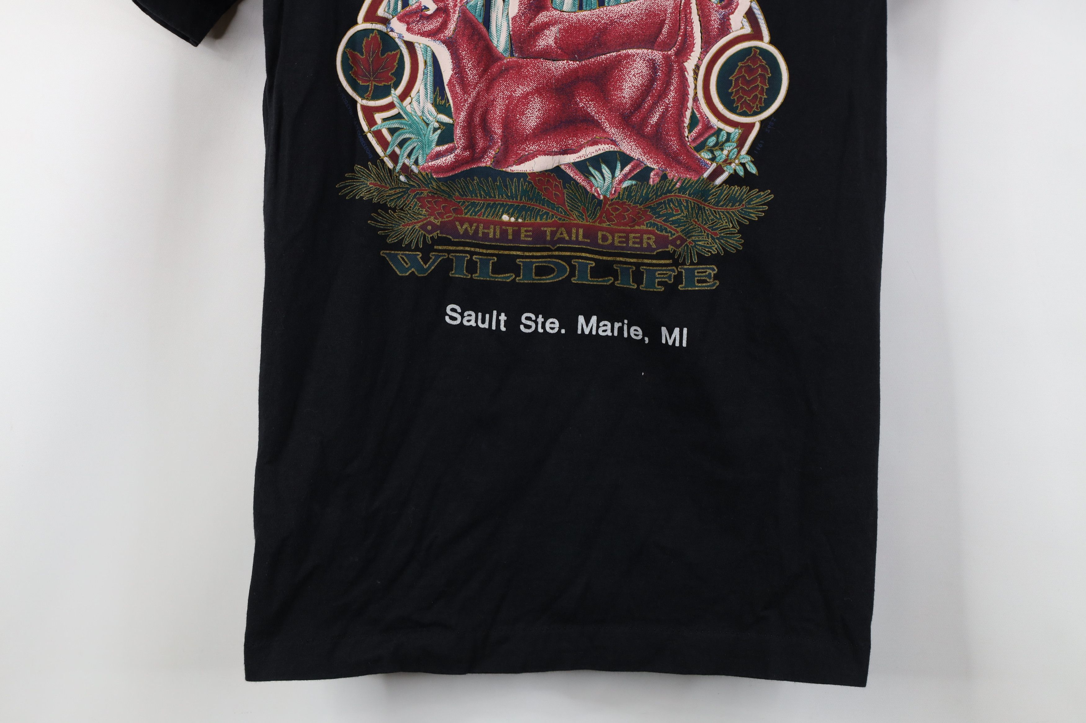 Vintage Vintage 80s 90s American White Tail Deer Michigan T-Shirt Size S / US 4 / IT 40 - 3 Thumbnail