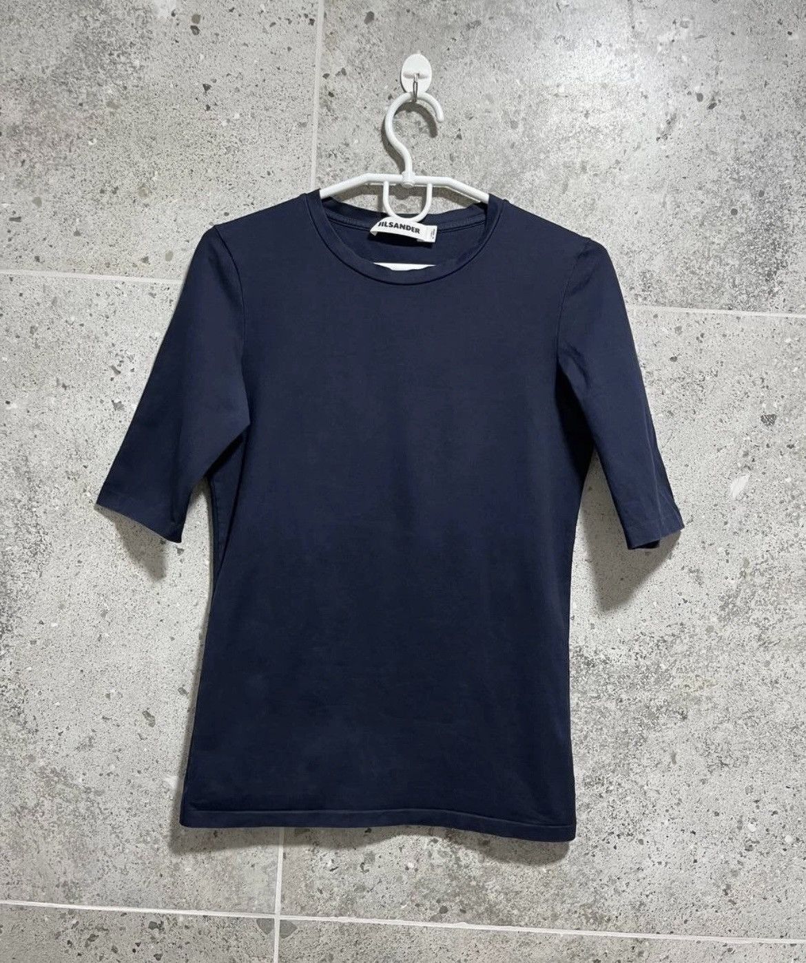 Jil Sander Jil Sander Navy Blue Tee Size S / US 4 / IT 40 - 1 Thumbnail