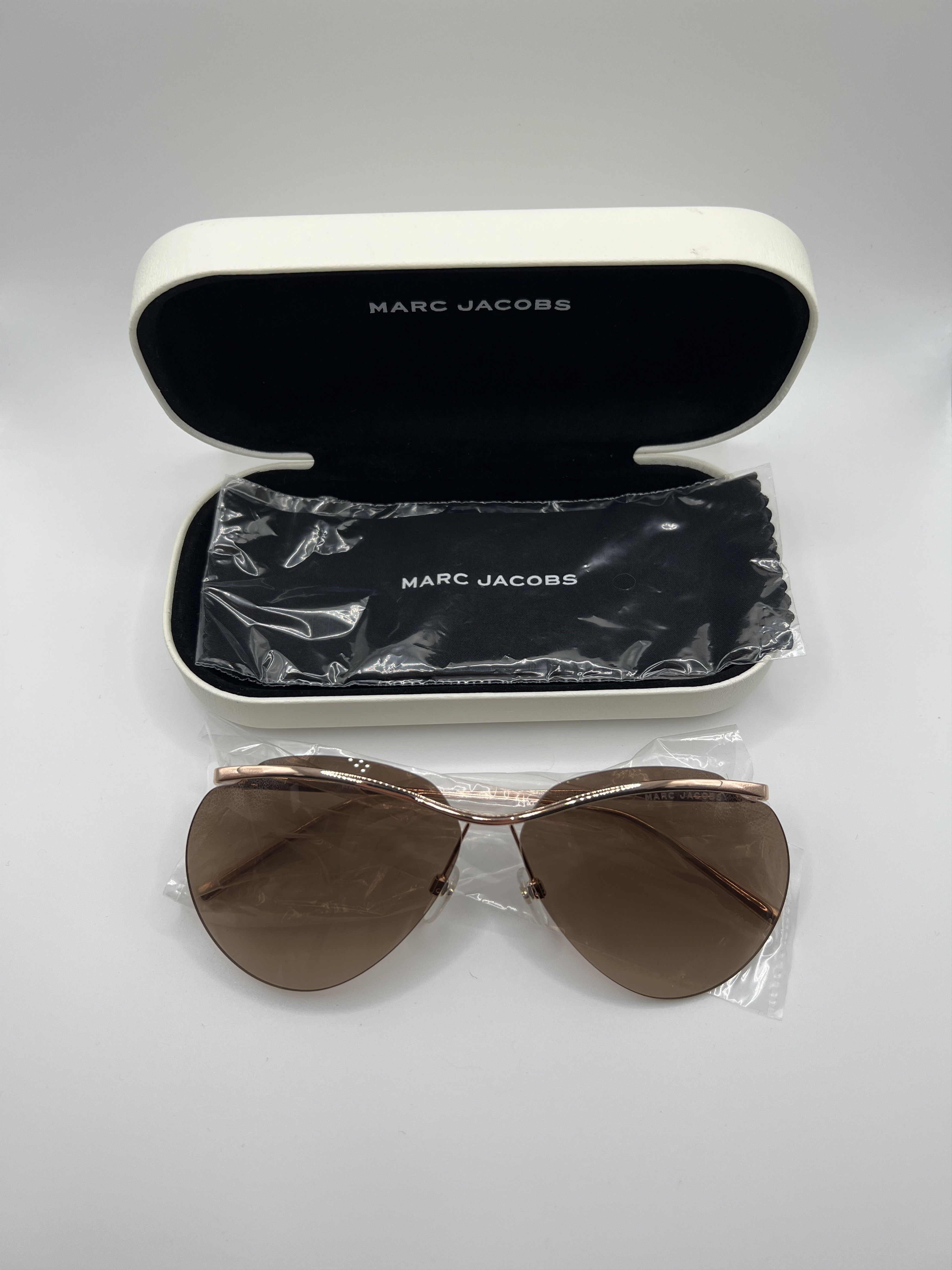 Marc Jacobs Marc Jacobs 454/F/S Gold Copper Aviator Woman Sunglasses Size ONE SIZE - 13 Thumbnail