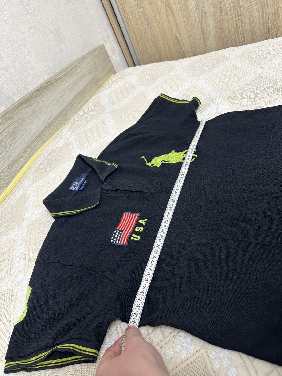 Polo Ralph Lauren 🔥 Vintage Polo Ralph Lauren Big Pony USA Flag Chief Keef Y2K Size US L / EU 52-54 / 3 - 10 Thumbnail