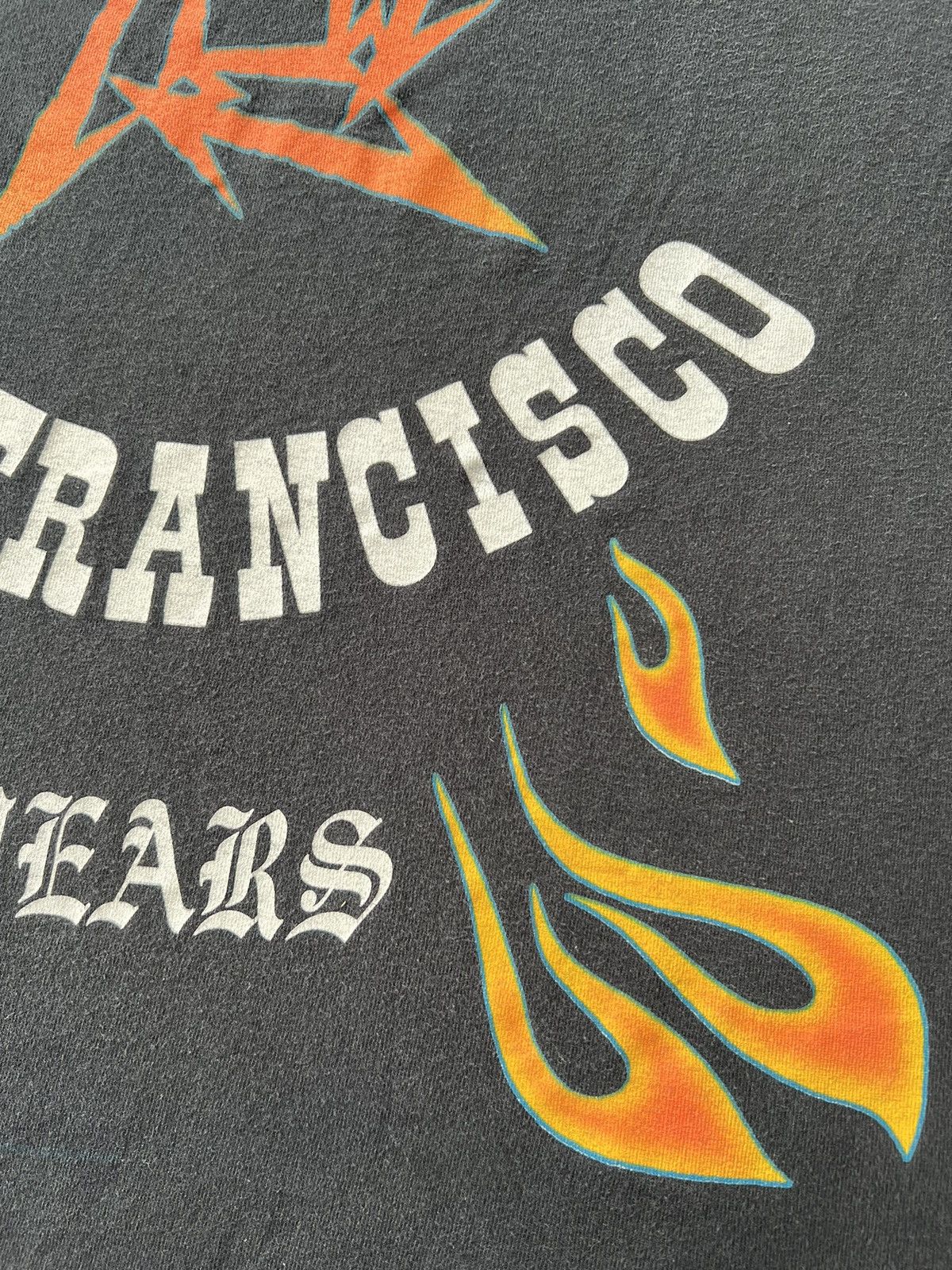 Band Tees Vintage 1996 Metallica San Francisco 15 Years Flame Long Size US L / EU 52-54 / 3 - 20 Thumbnail